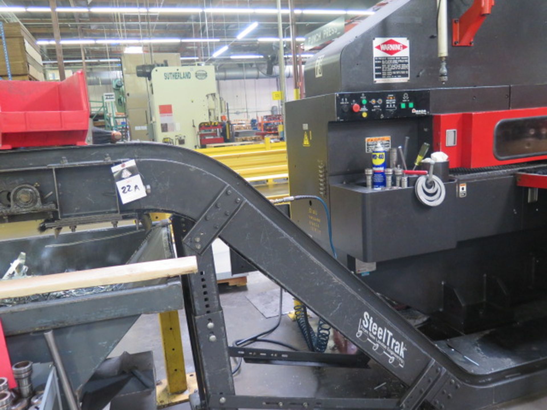 2001 Amada VIPROS 357 QUEEN 30-Ton 58-Starion CNC Turret Punch s/n AVQ57208 w/ Fanuc 18, SOLD AS IS - Image 6 of 34