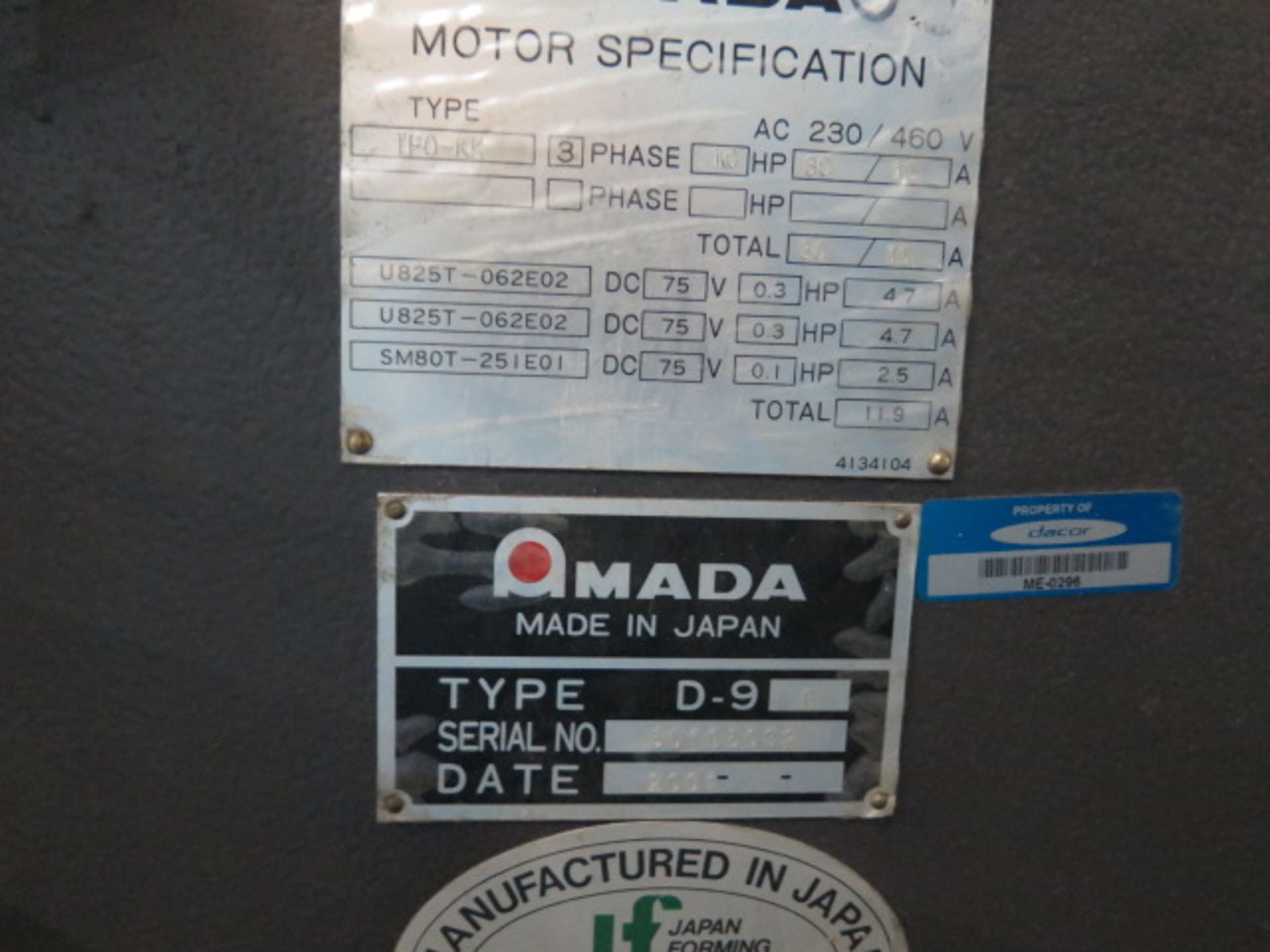 Amada RG-100 100-Ton x 10' CNC Press Brake s/n 106092 w/ Amada NC9-EX II Controls, SOLD AS IS - Image 19 of 19