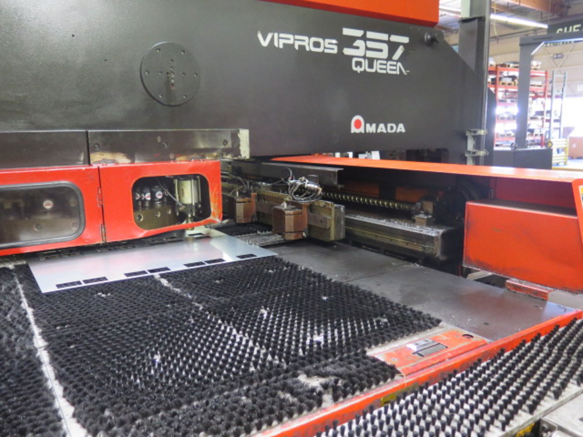 2001 Amada VIPROS 357 QUEEN 30-Ton 58-Starion CNC Turret Punch s/n AVQ57208 w/ Fanuc 18, SOLD AS IS - Image 3 of 34