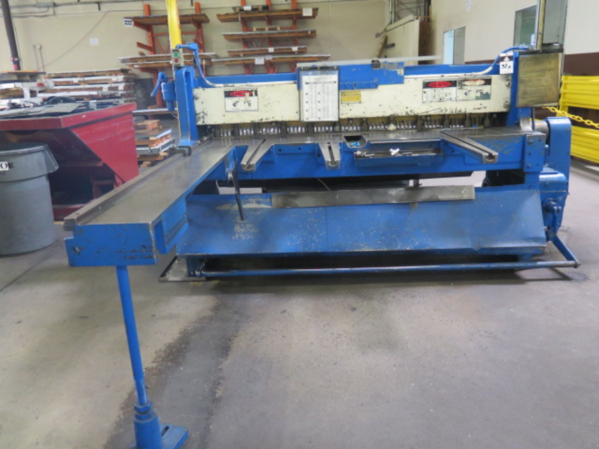 Wysong mdl. 1472 14GA x 72" Power Shear s/nP15-4521 w/80" Sq, Front Supports, NO BACK GA, SOLD AS IS