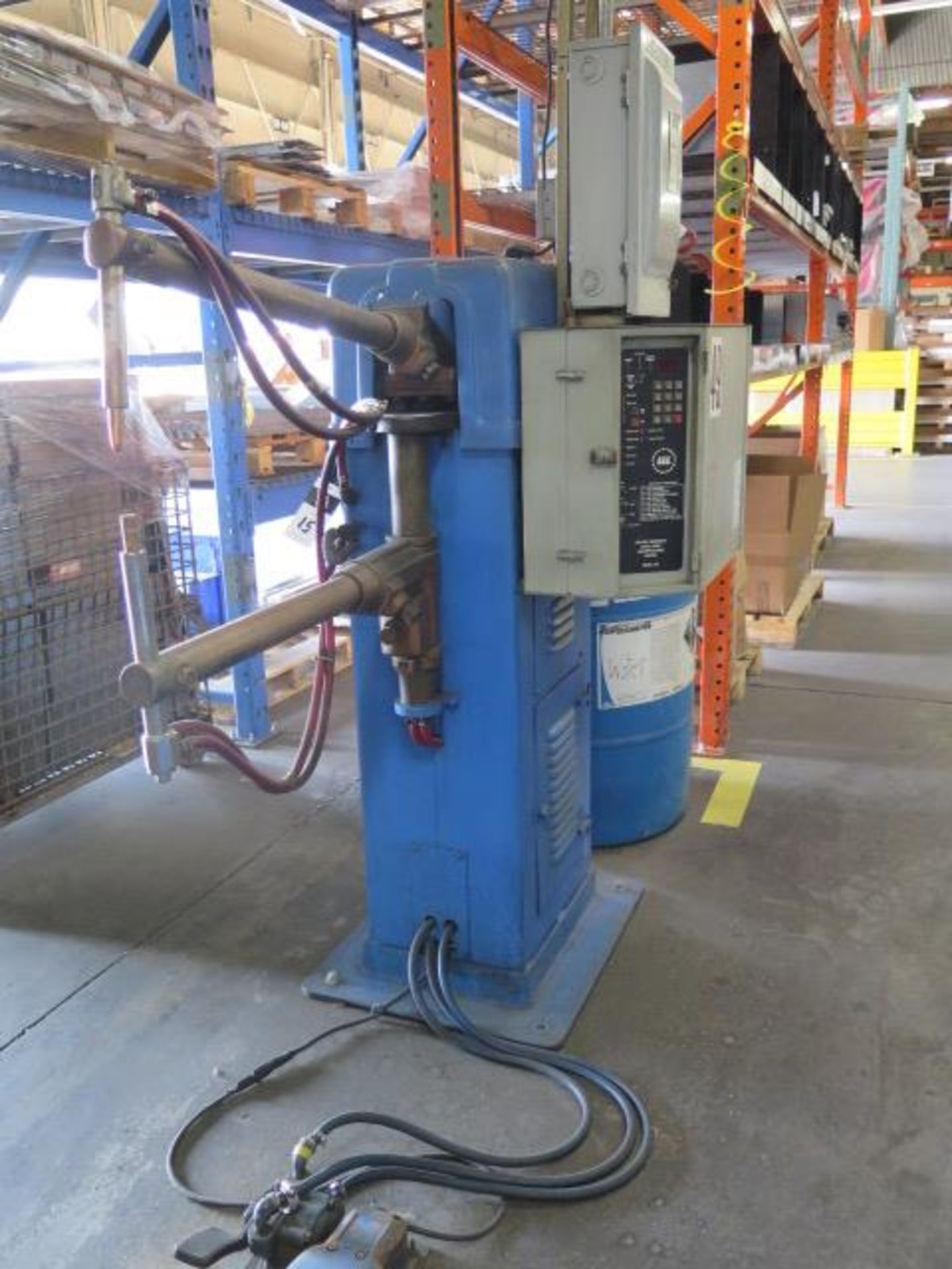 Acme Type 2-24-30 30kVA Spot Welder s/n 7600 w/ iii Resistance Welding Controls (SOLD AS-IS - NO WA