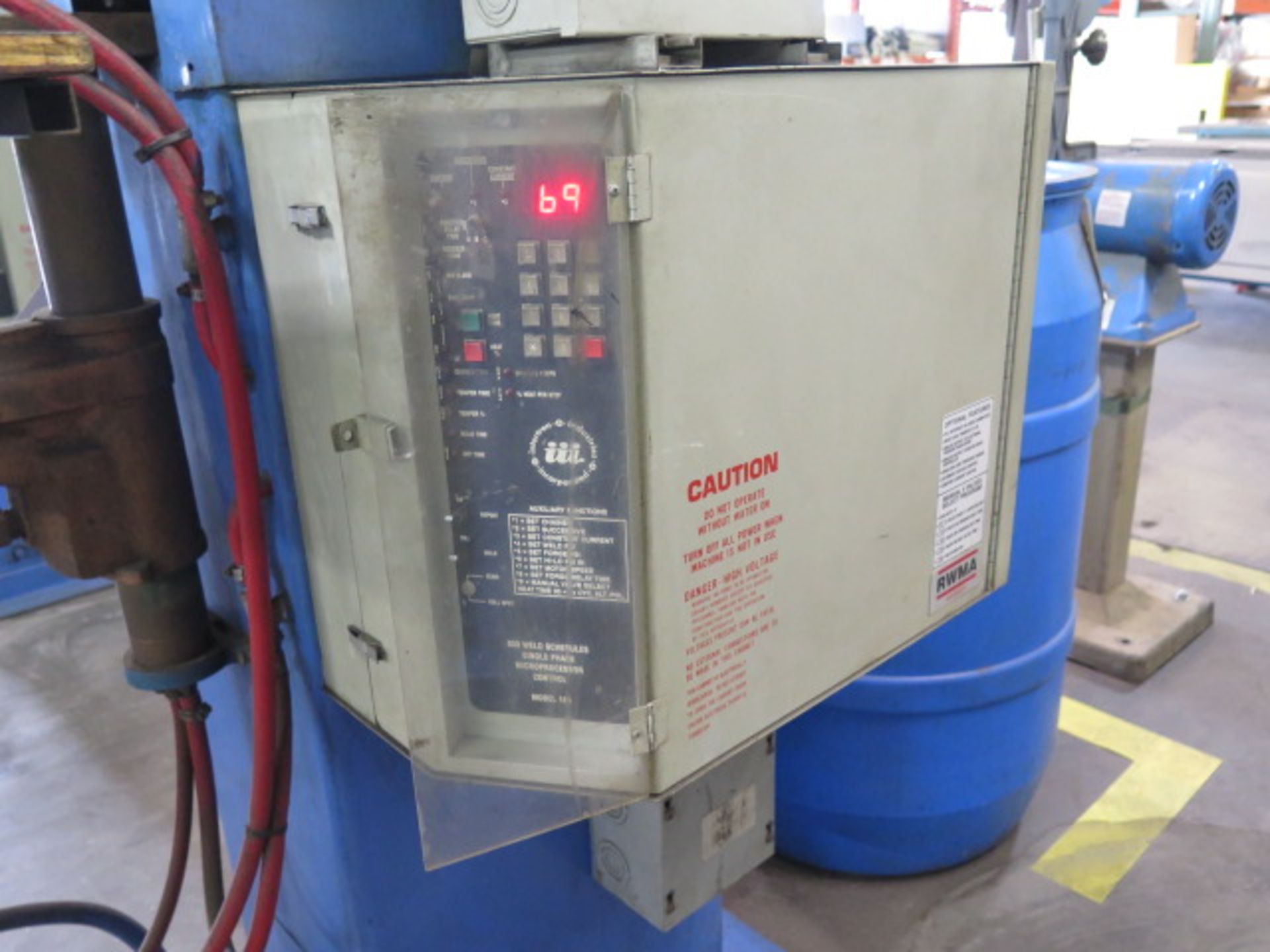 Acme Type 3-24-30 30kVA Spot Welder s/n 6191 w/ iii Resistance Welding Controls (SOLD AS-IS - NO WA - Image 7 of 9