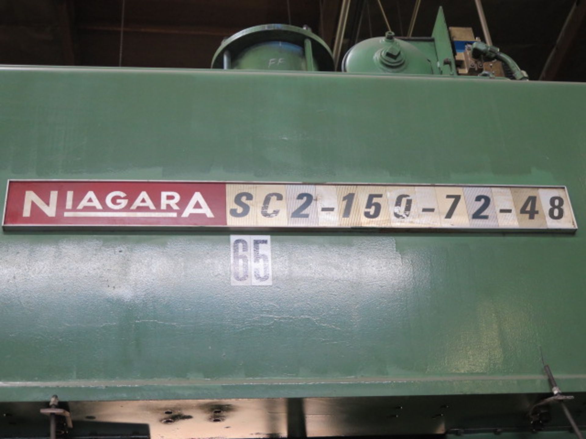 Niagara SC2-150-72-48 150 Ton Straight Side Stamping Press s/n 51268 w/ Niagara Controls, SOLD AS IS - Image 18 of 18