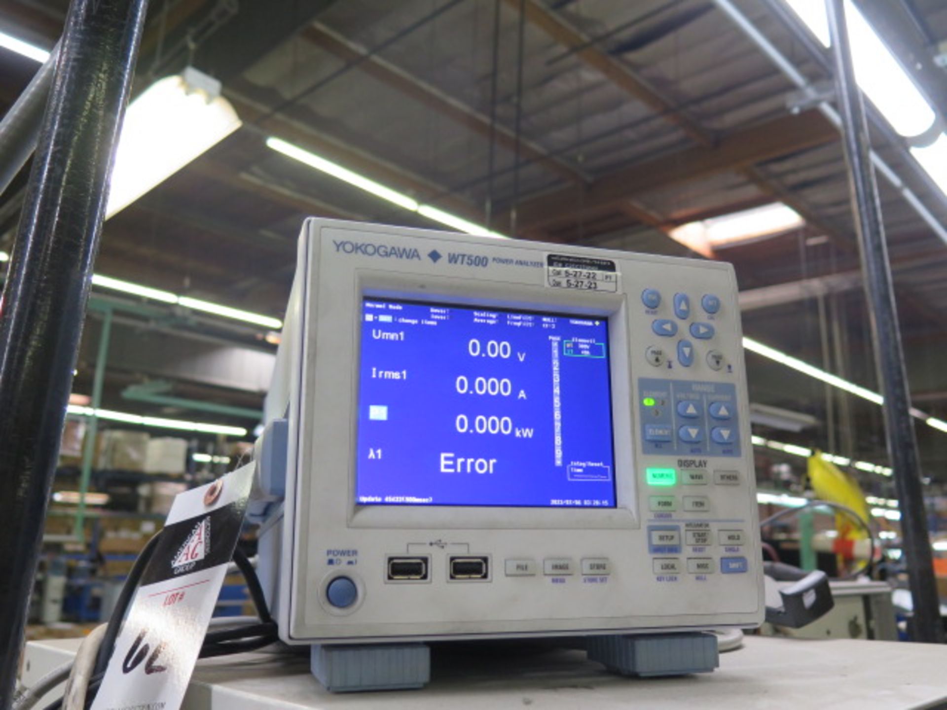 Yokogawa mdl. WT500 Power Analyzer (SOLD AS-IS - NO WARRANTY)