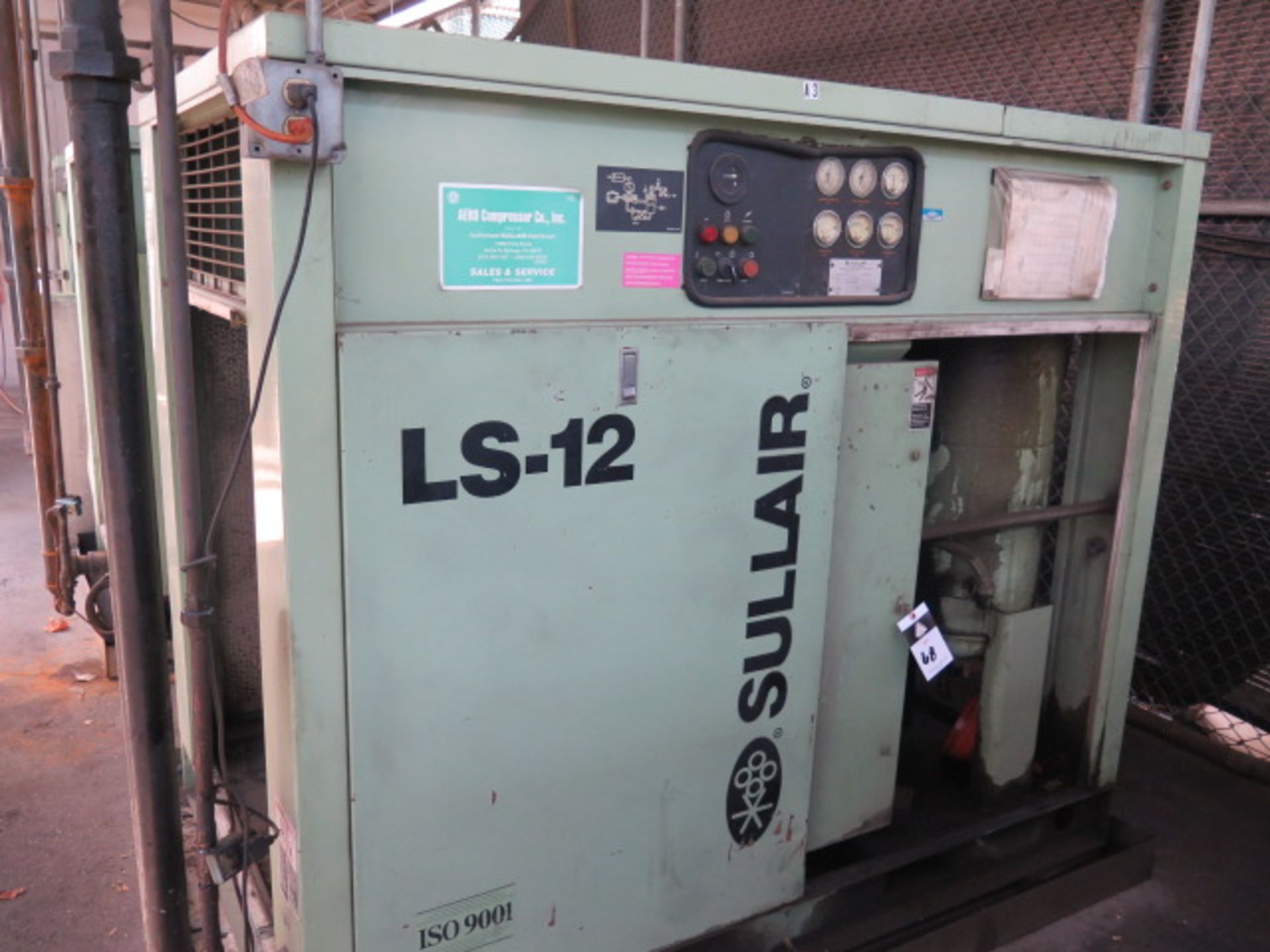 Sullaire LS-12-50H-AC 50Hp Rotary Air Compressor s/n 003-114925 (SOLD AS-IS - NO WARRANTY) - Image 3 of 9