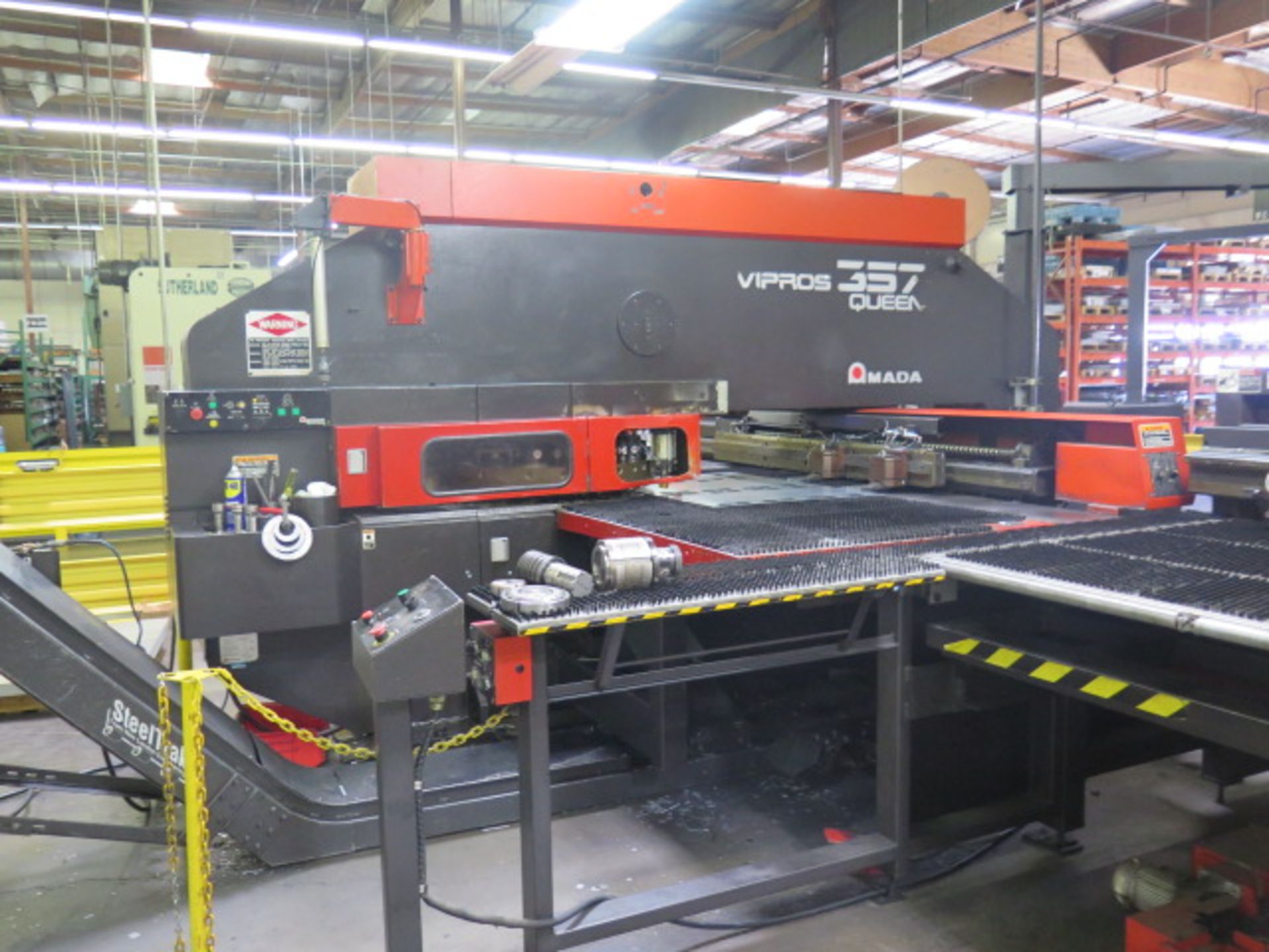 2001 Amada VIPROS 357 QUEEN 30-Ton 58-Starion CNC Turret Punch s/n AVQ57208 w/ Fanuc 18, SOLD AS IS - Image 2 of 34