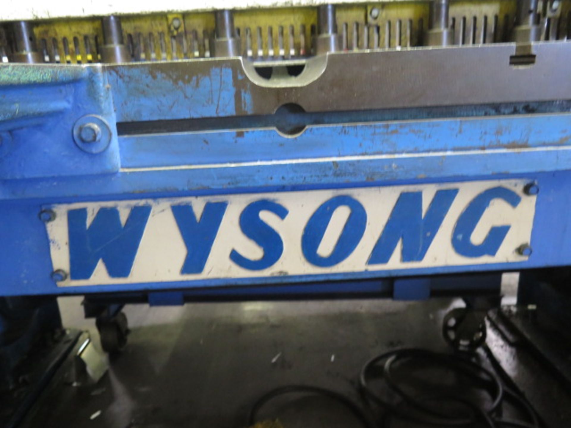 Wysong mdl. 1252 12GA x 52" Power Shear s/n P13-1313 w/ Dial Back Gauge, 58" Squaring Arm, Front Sup - Image 9 of 10
