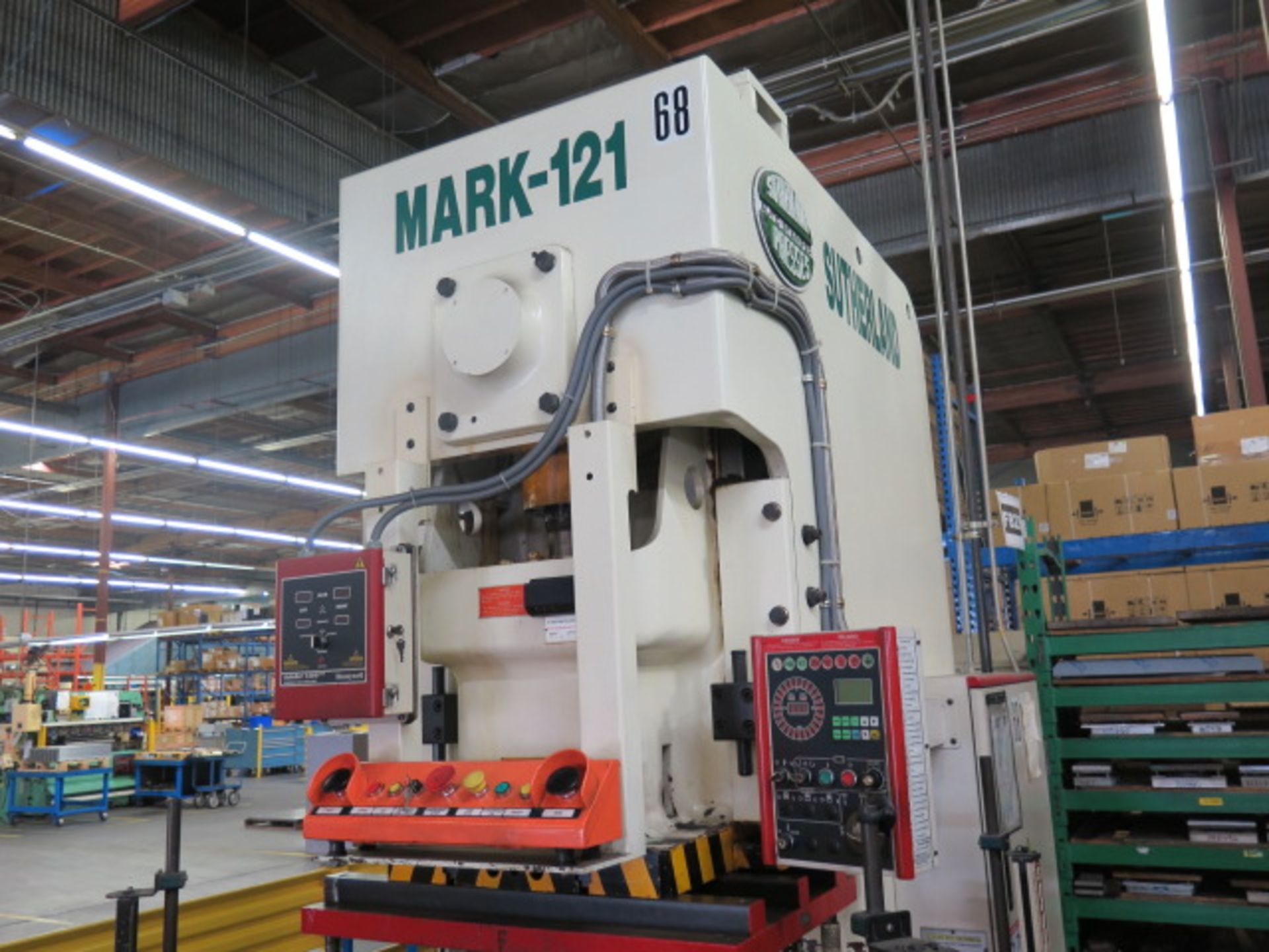 2002 Southerland MARK-121 121 Ton Gap Frame Punch Press s/n 10201101009 Wintress Control, SOLD AS IS - Image 6 of 18