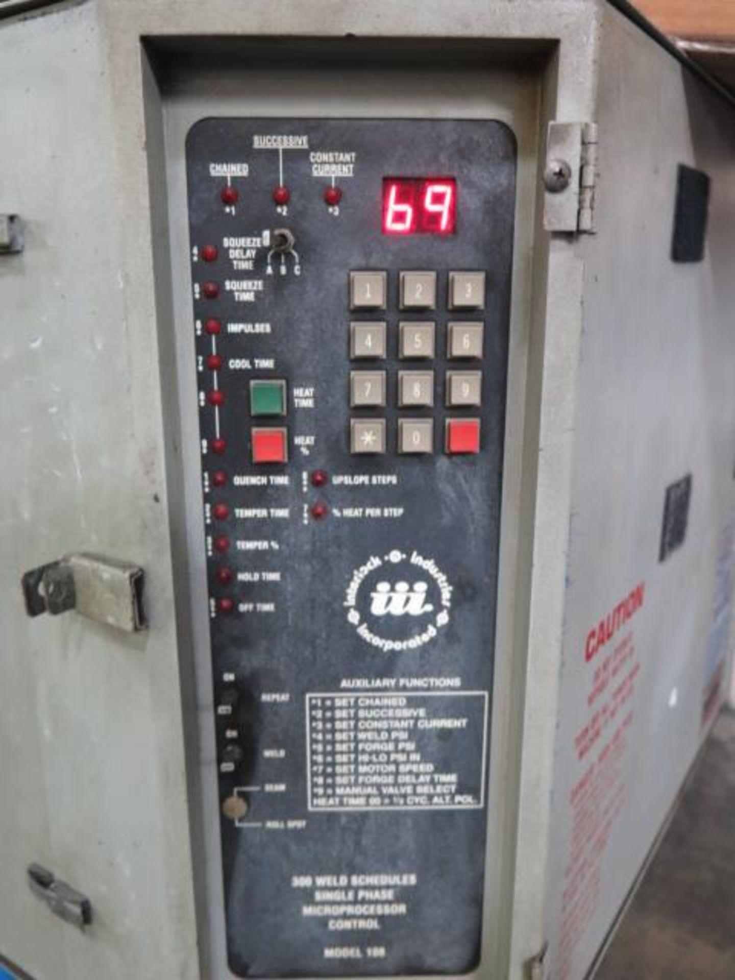 Acme Type 2-24-30 30kVA Spot Welder s/n 7384 w/ iii Resistance Welding Controls (SOLD AS-IS - NO WA - Image 7 of 9