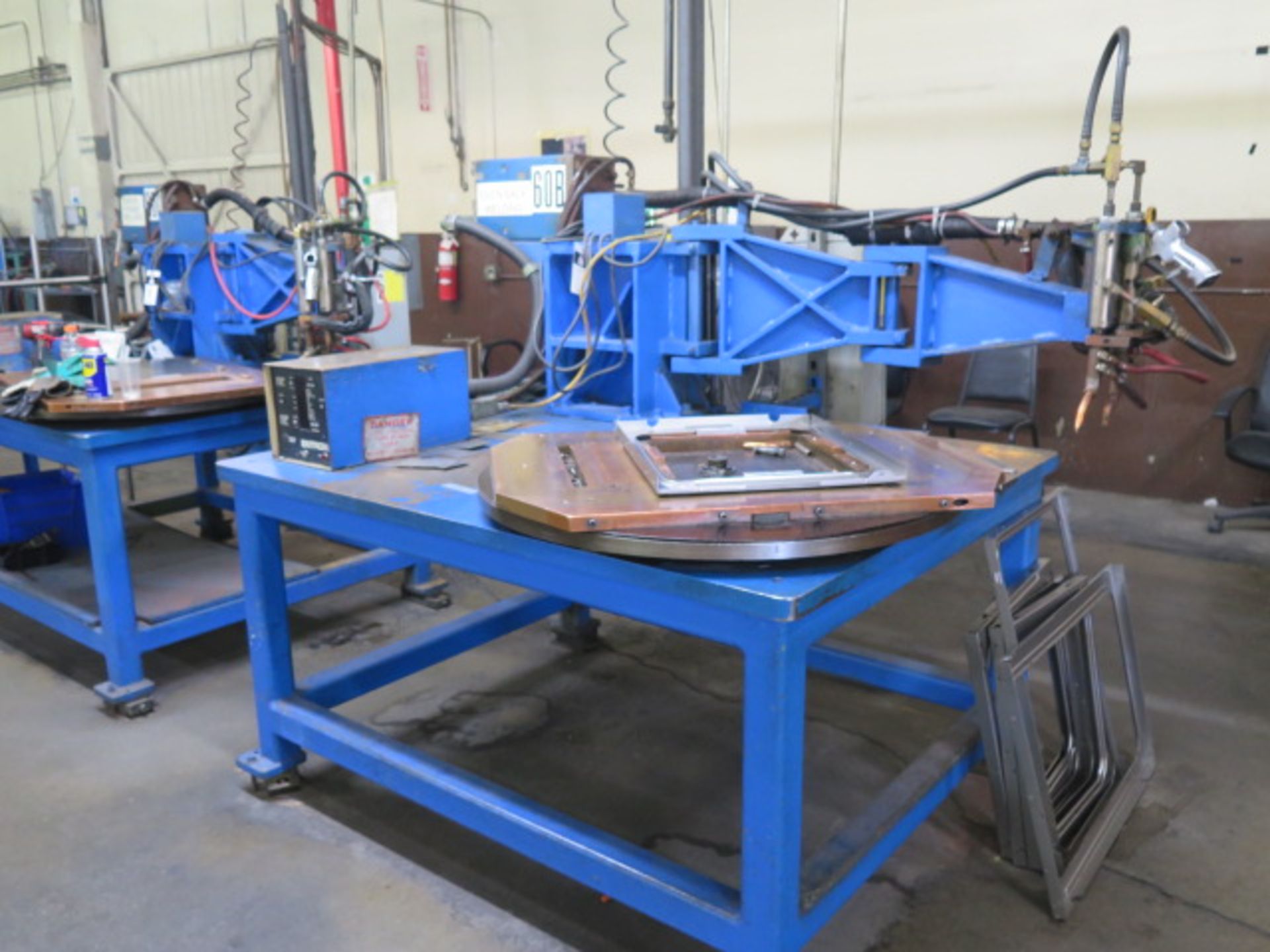 Taylor Winfield Rotary Style Spot Welder w/ Entron Resistance Welding,36" Dia Turn-Table, SOLD AS IS - Image 2 of 11