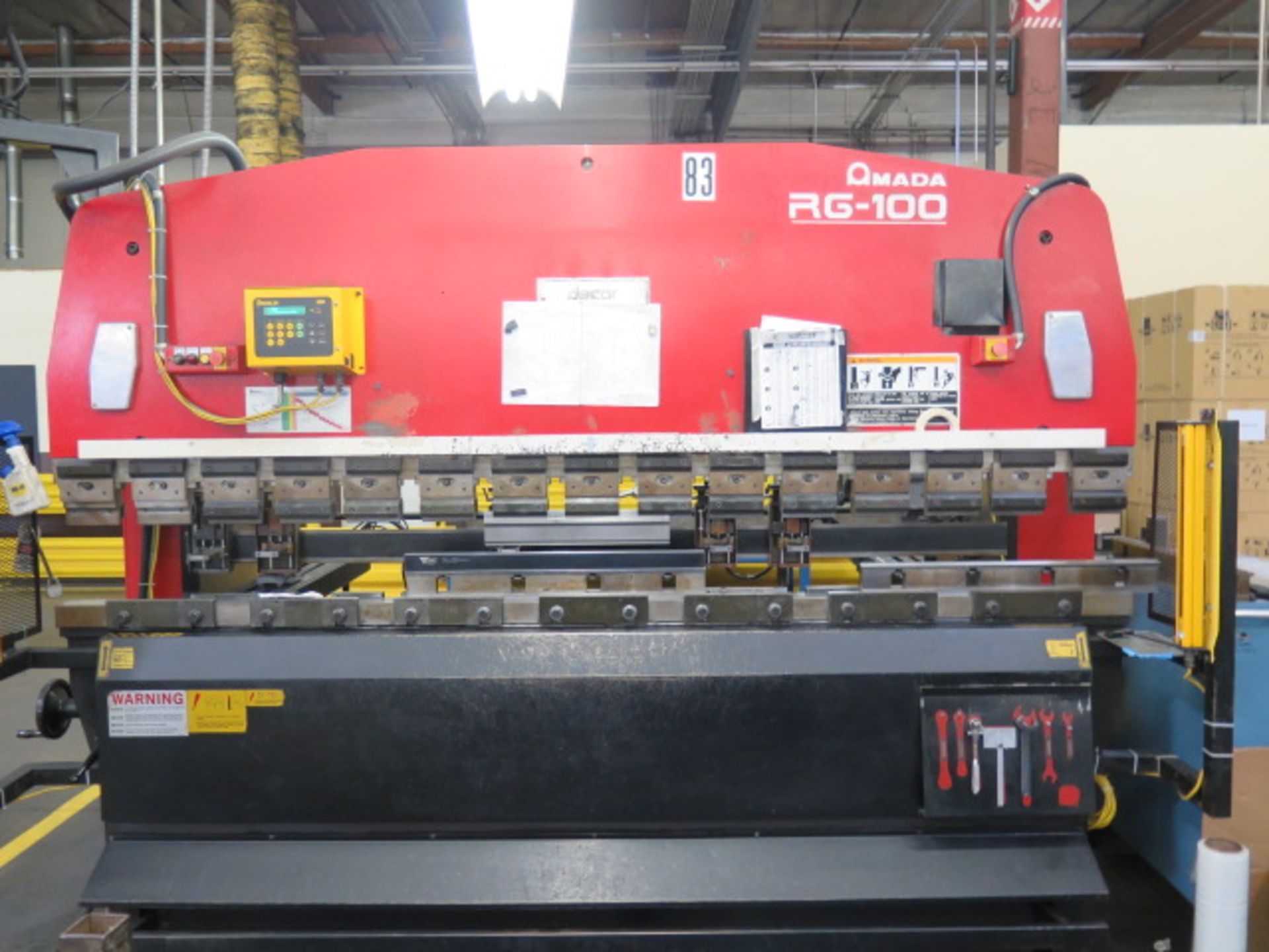 Amada RG-100 100-Ton x 10' CNC Press Brake s/n 106092 w/ Amada NC9-EX II Controls, SOLD AS IS - Image 2 of 19