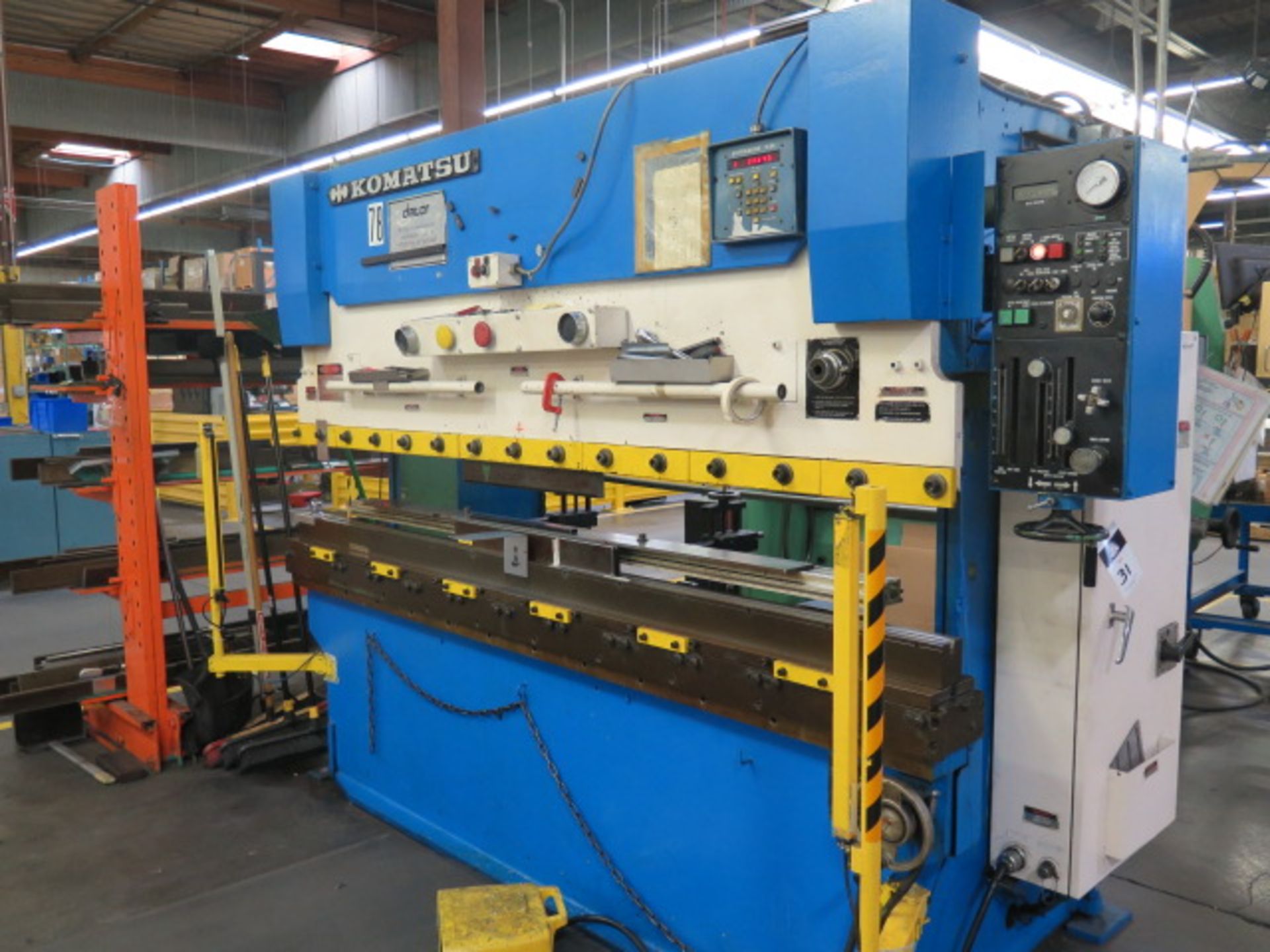 Komatsu PHS 50X255 50-Ton x 100" CNC Press Brake s/n 10054 w/ Autogauge G24 Controls, SOLD AS IS - Image 2 of 14