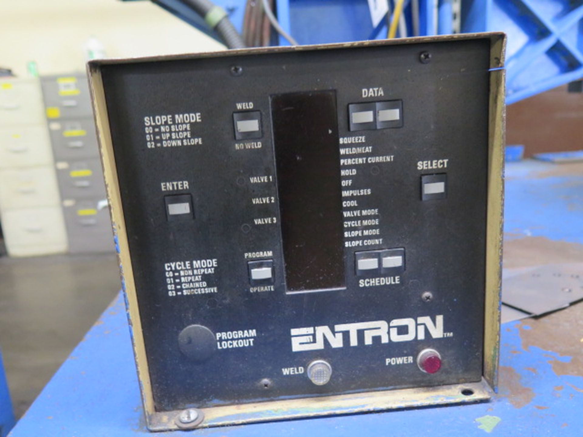 Taylor Winfield Rotary Style Spot Welder w/ Entron Resistance Welding,36" Dia Turn-Table, SOLD AS IS - Image 9 of 11