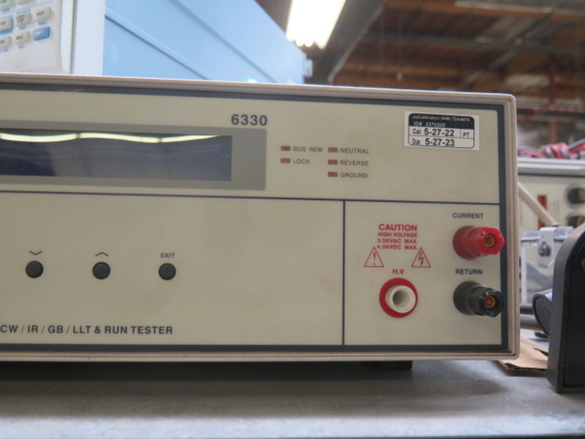 Slaughter 6330 ACW/DCW/IR/GB/LLT and Run Tester (SOLD AS-IS - NO WARRANTY) - Image 3 of 4