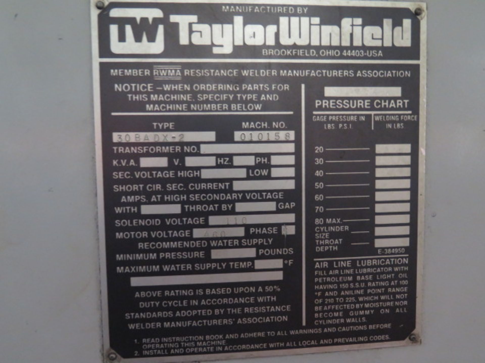 Taylor Winfield Type 30BADX-2 Hydraulic 2-Station Bending Cell s/n 010158 (SOLD AS-IS - NO WARRANTY) - Image 17 of 18