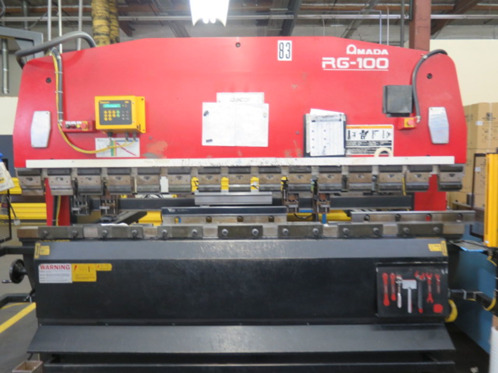 Amada RG-100 100-Ton x 10' CNC Press Brake s/n 106092 w/ Amada NC9-EX II Controls, SOLD AS IS