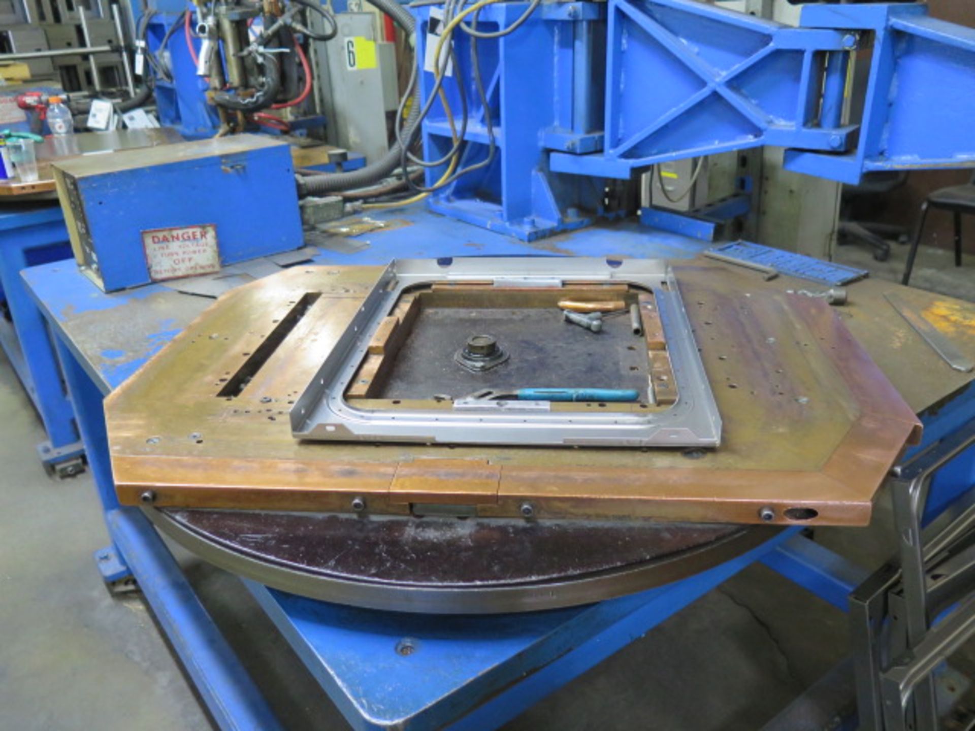 Taylor Winfield Rotary Style Spot Welder w/ Entron Resistance Welding,36" Dia Turn-Table, SOLD AS IS - Image 6 of 11