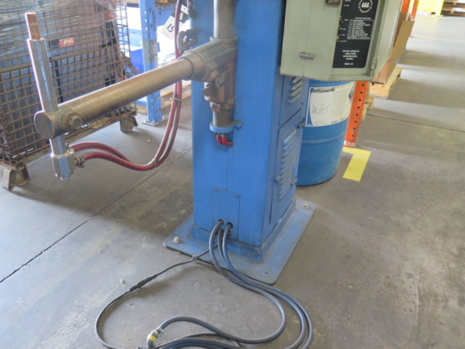 Acme Type 2-24-30 30kVA Spot Welder s/n 7600 w/ iii Resistance Welding Controls (SOLD AS-IS - NO WA - Image 3 of 11