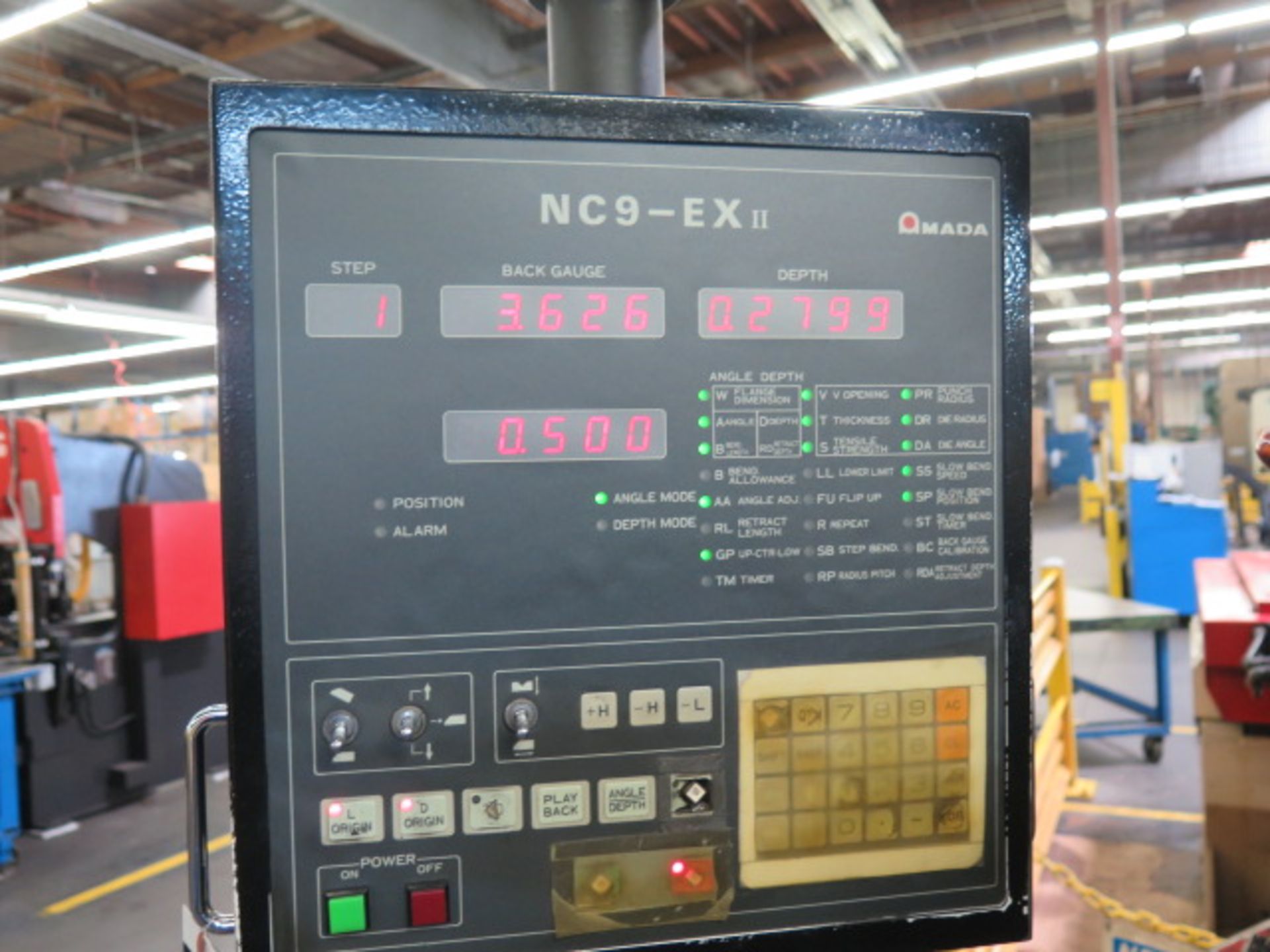 Amada RG-100 100-Ton x 10' CNC Press Brake s/n 105989 w/ Amada NC9-EX II, 118.1" Bed, SOLD AS IS - Image 13 of 17