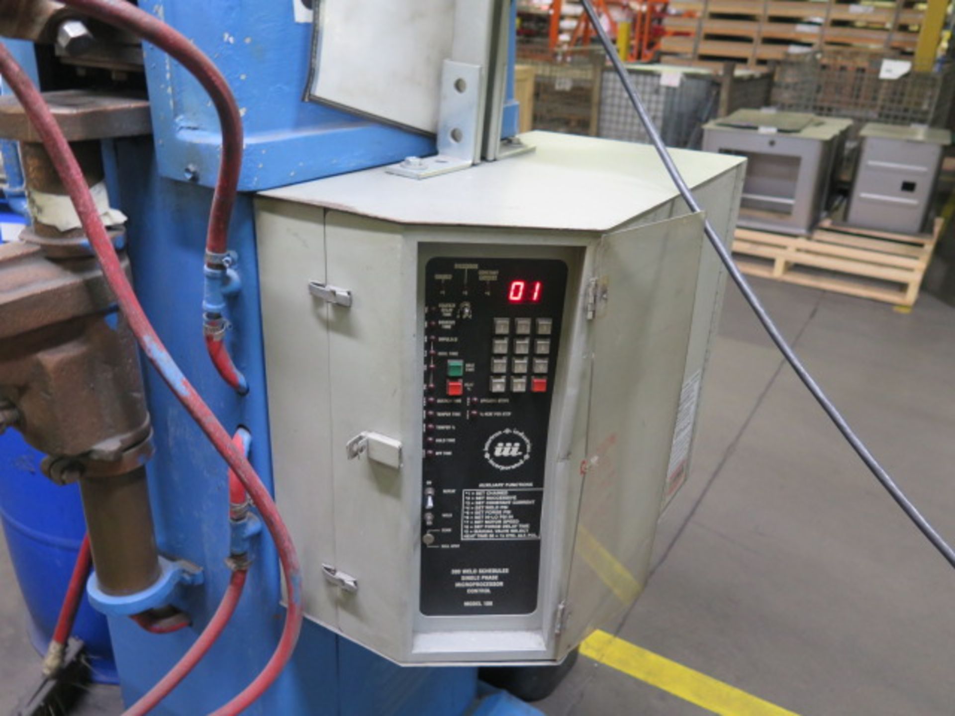 Acme Type 2-24-30 30kVA Spot Welder s/n 12816 w/ iii Resistance Welding Controls (SOLD AS-IS - NO WA - Image 7 of 9