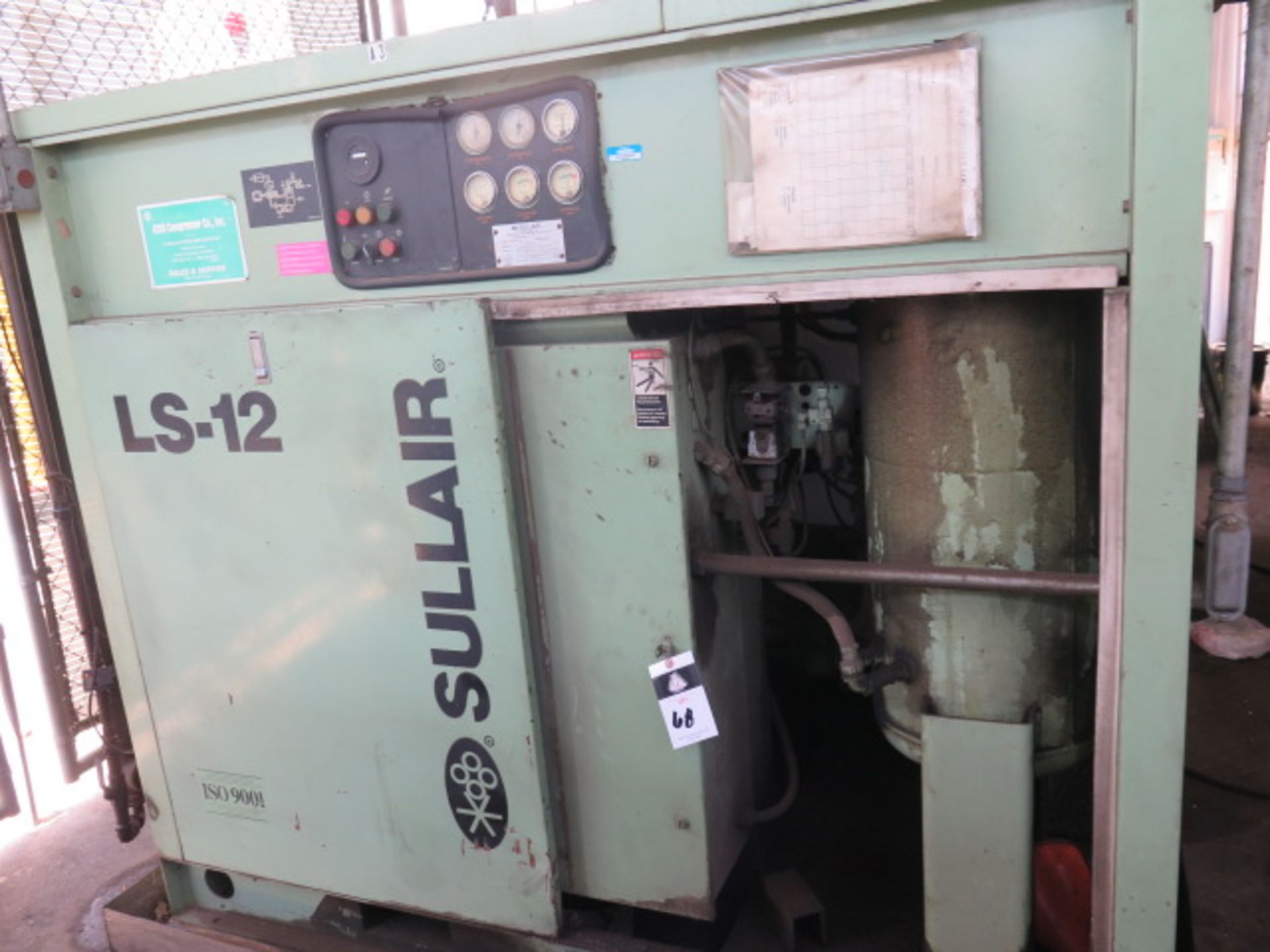 Sullaire LS-12-50H-AC 50Hp Rotary Air Compressor s/n 003-114925 (SOLD AS-IS - NO WARRANTY)