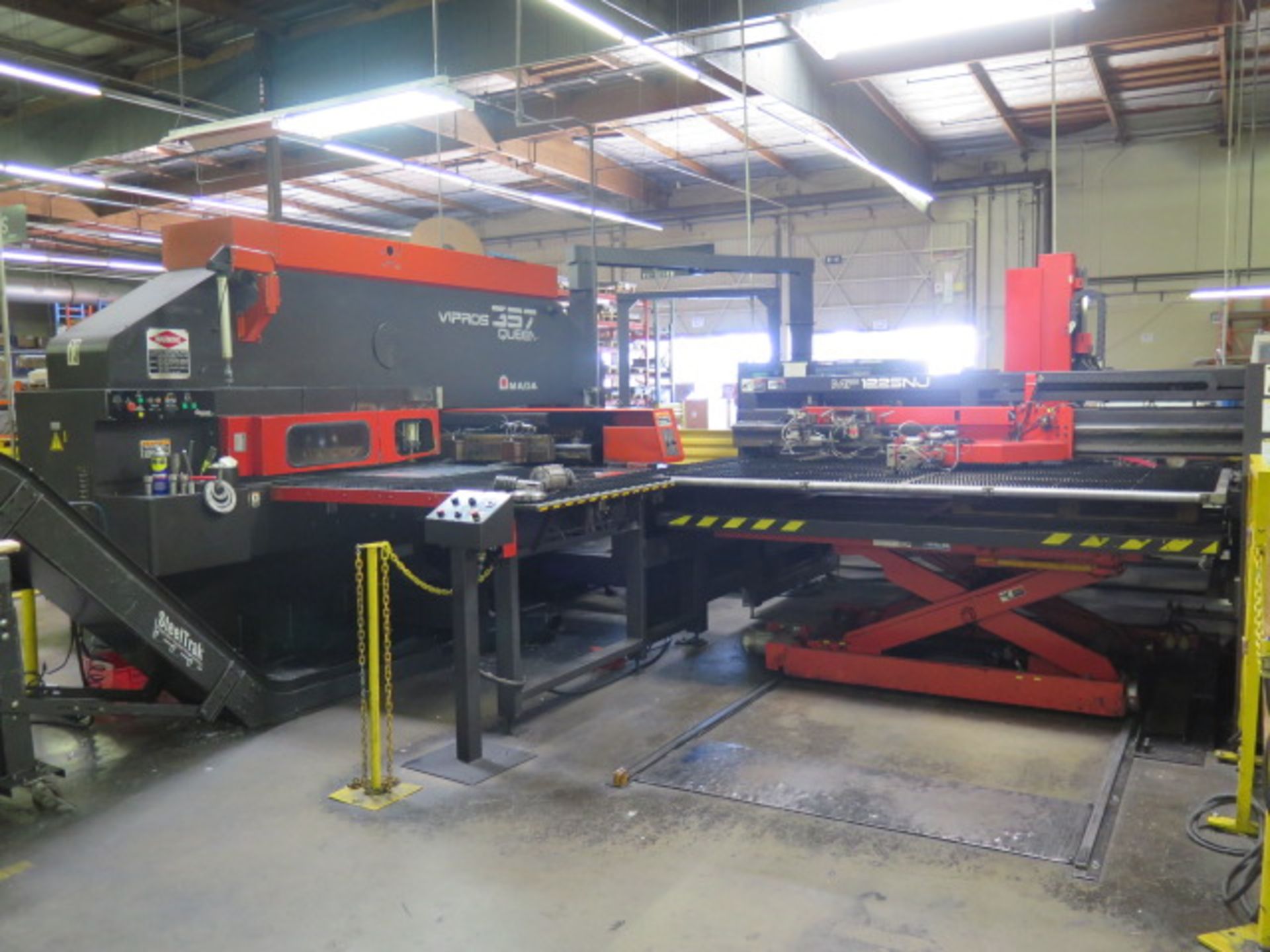 2001 Amada VIPROS 357 QUEEN 30-Ton 58-Starion CNC Turret Punch s/n AVQ57208 w/ Fanuc 18, SOLD AS IS