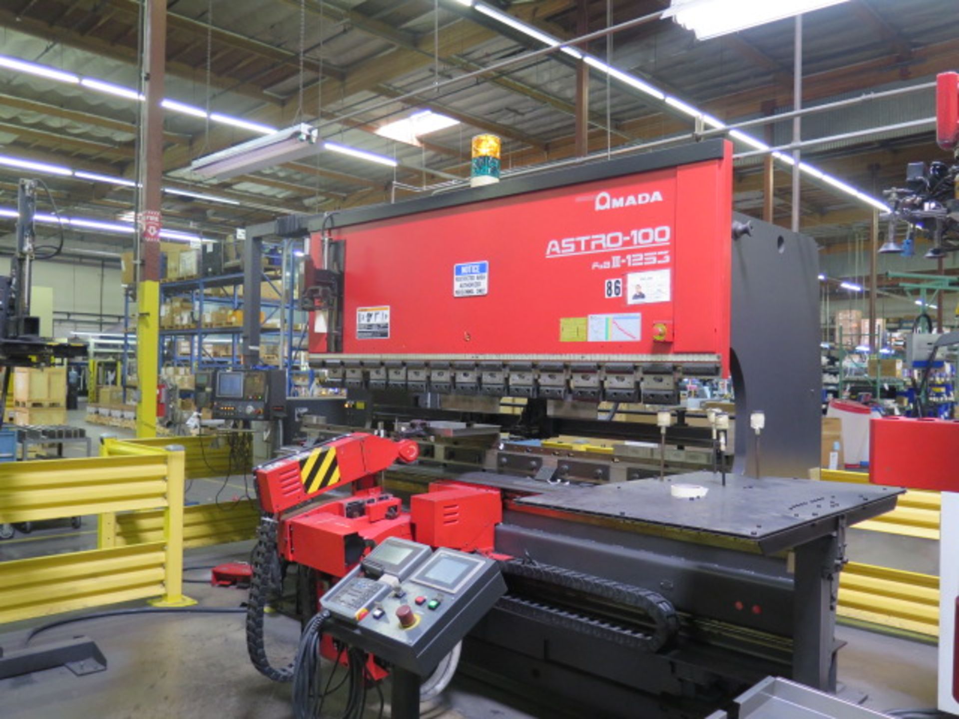 2000 Amada ASTRO-100 mdl.FcxB III-1253 125 Ton x 10' CNC Robotic Bending Cell, SOLD AS IS - Image 6 of 46