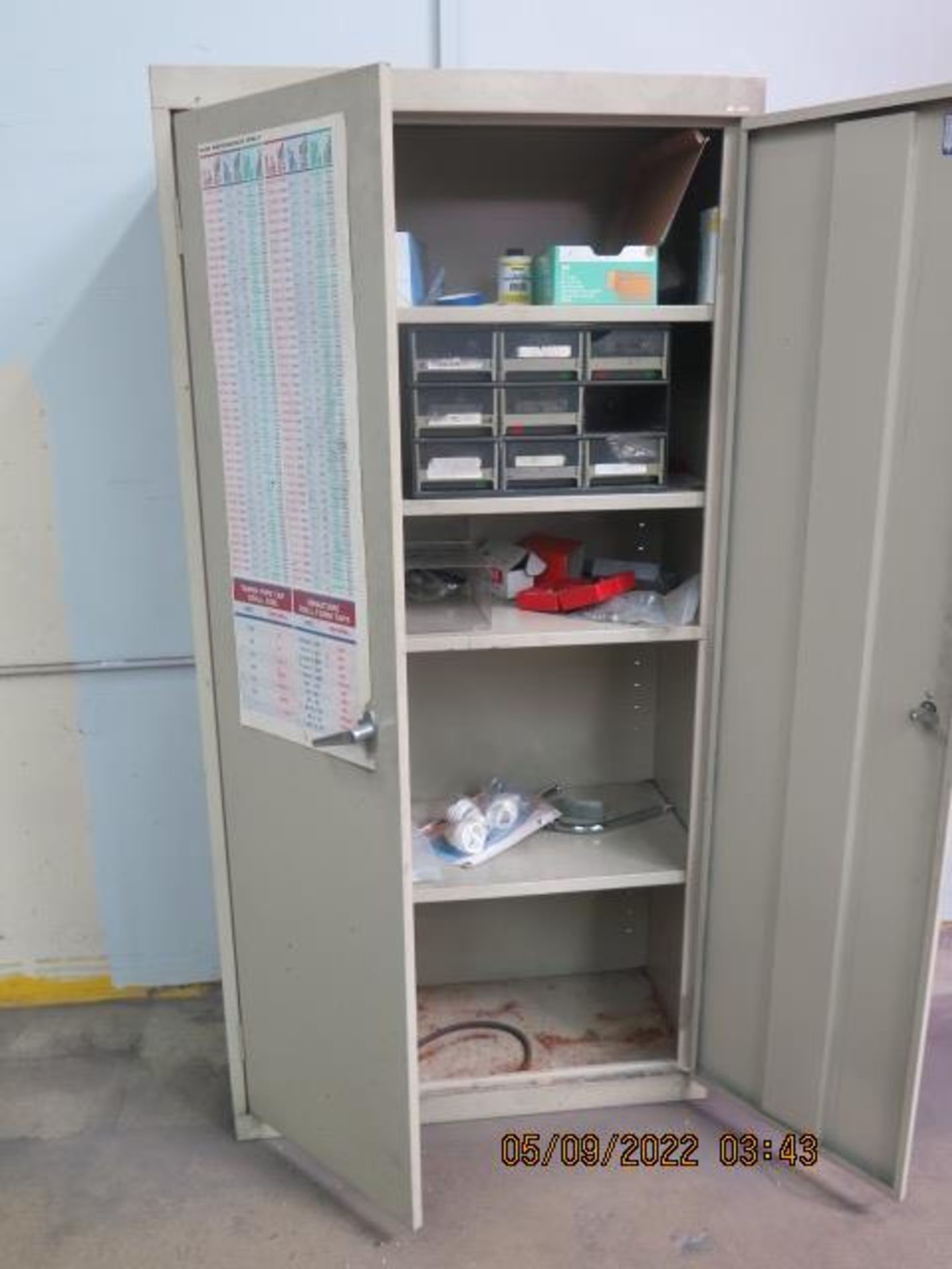 Storage Cabinet w/ Safety Supplies and Misc (SOLD AS-IS - NO WARRANTY)