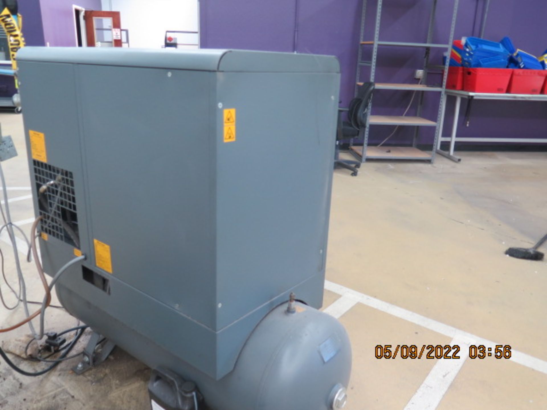 2004 Atlas Copco GX4 FF CSA/UL 5Hp Rotary Air Comp s/n AII643096 w/ Built-In Air Dryer, SOLD AS IS - Image 4 of 9