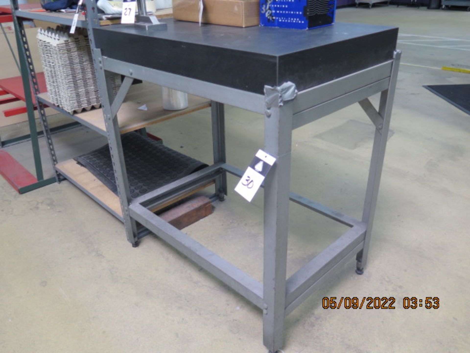 24" x 36" x 4" Granite Surface Plate w/ Stand (SOLD AS-IS - NO WARRANTY) - Image 2 of 5