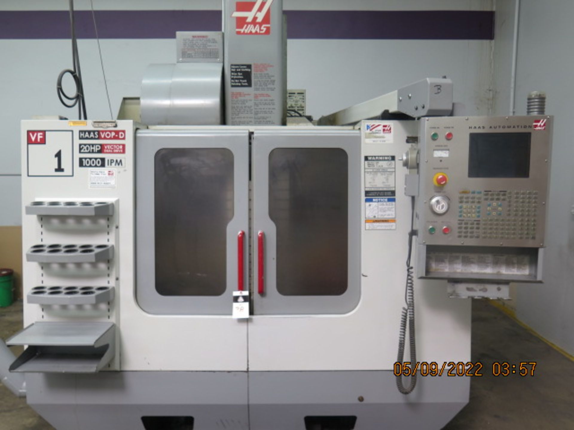 2005 Haas VF-1D CNC VMC s/n 41409 w/ Haas Controls, Hand Wheel, 24-Station ATC, SOLD AS IS