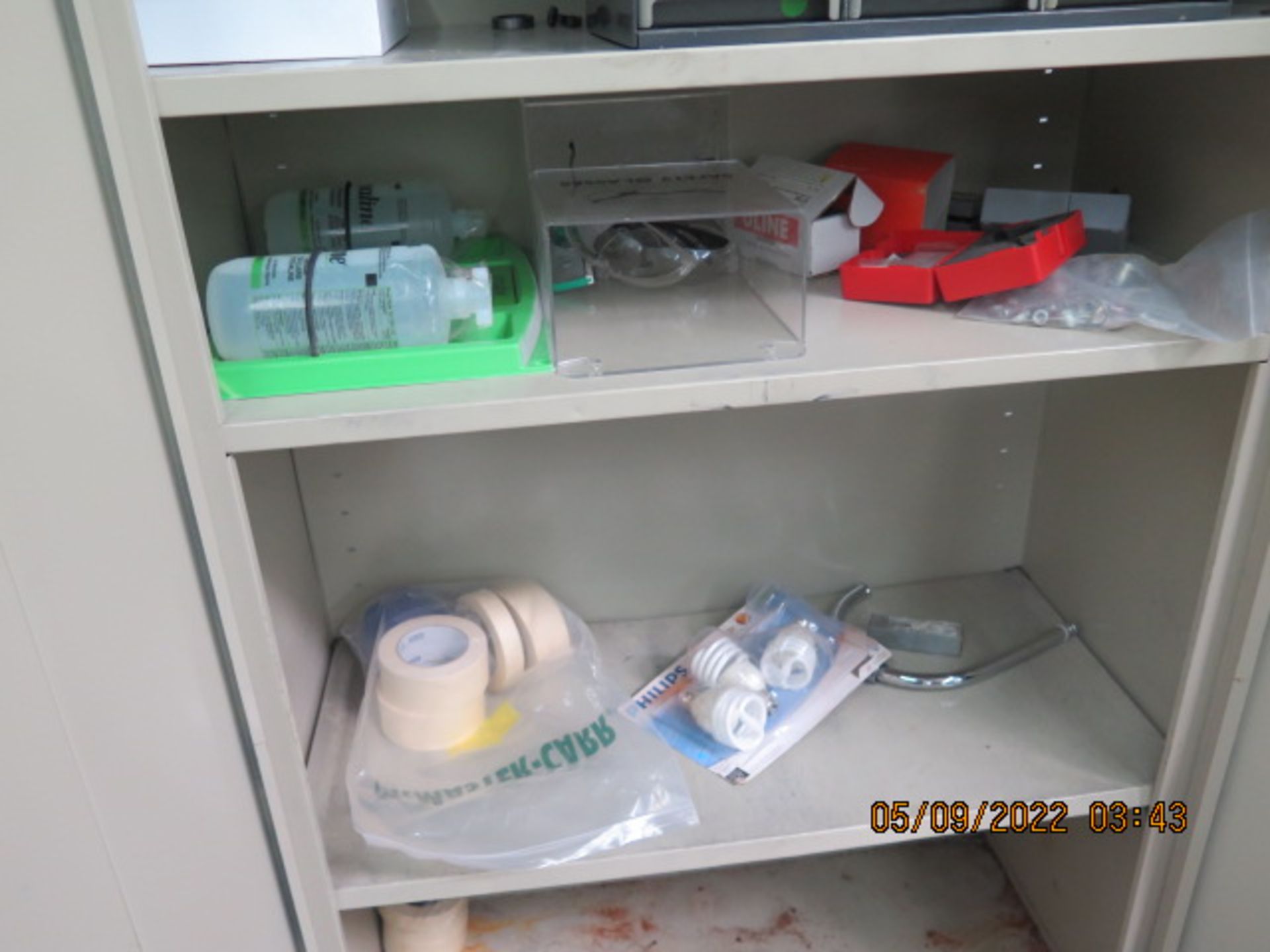 Storage Cabinet w/ Safety Supplies and Misc (SOLD AS-IS - NO WARRANTY) - Image 3 of 4