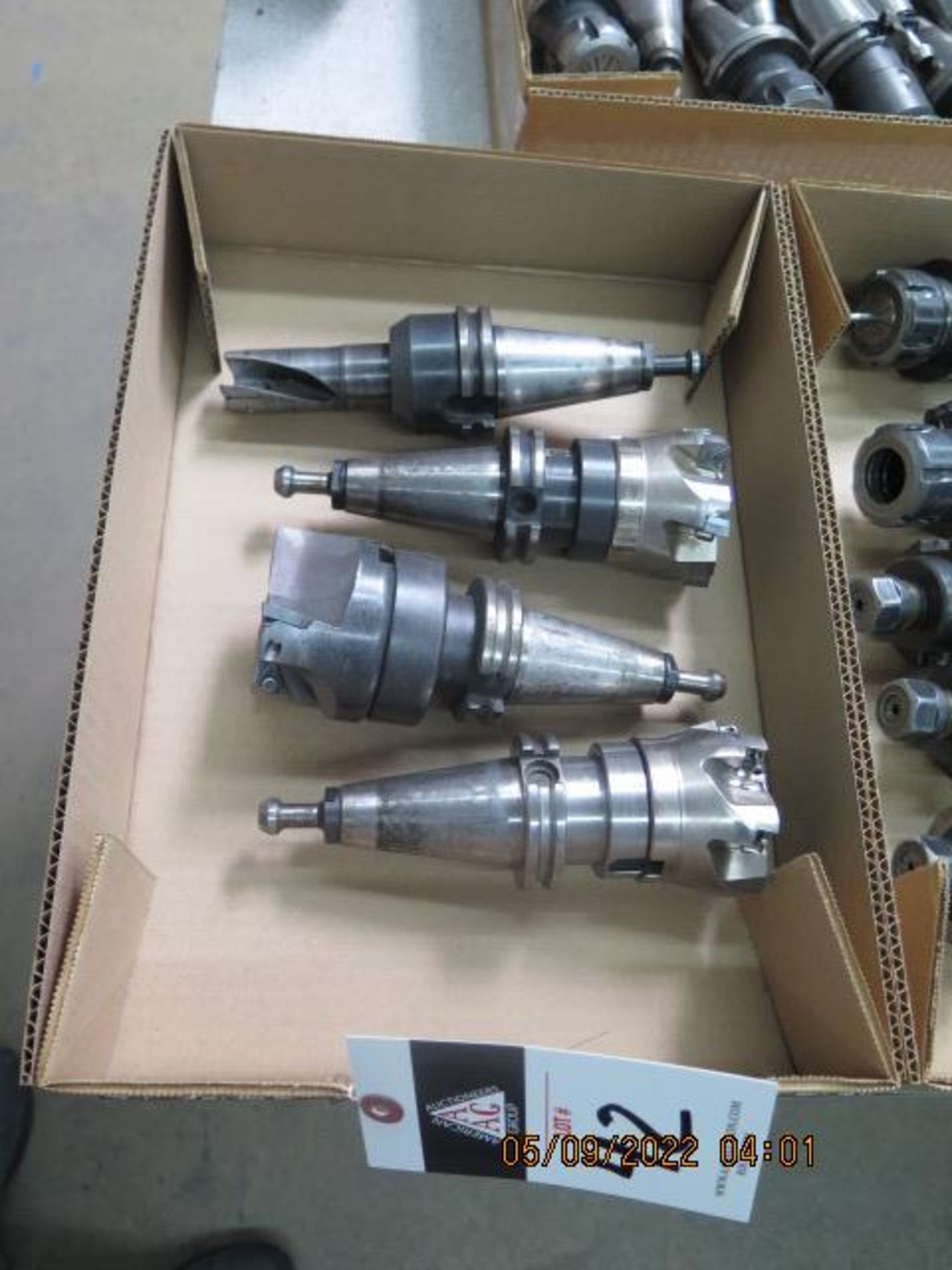 CAT-40 Taper Insert Shell Mills (4) (SOLD AS-IS - NO WARRANTY)