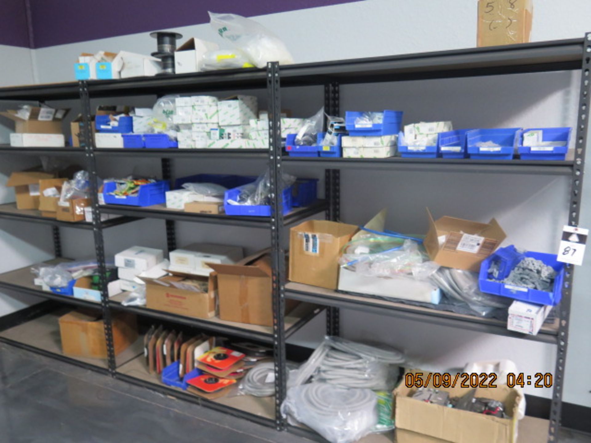 Misc Electrical Supplies w/ (3) Shelves (SOLD AS-IS - NO WARRANTY) - Image 2 of 13