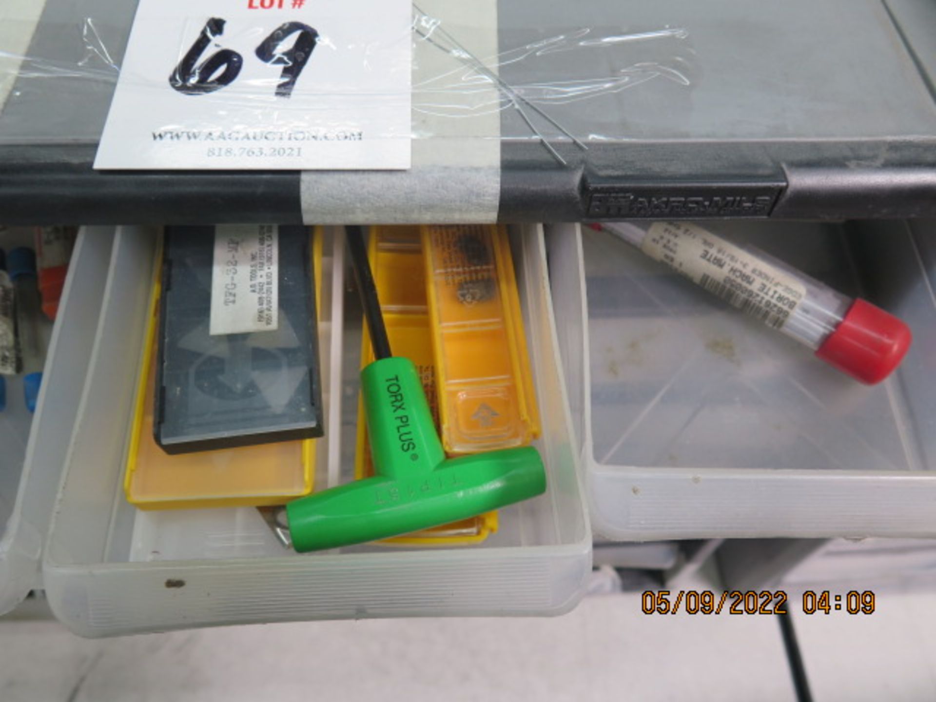 Drawered Cabinet w/ Carbide and High Speed Tooling (SOLD AS-IS - NO WARRANTY) - Image 10 of 10