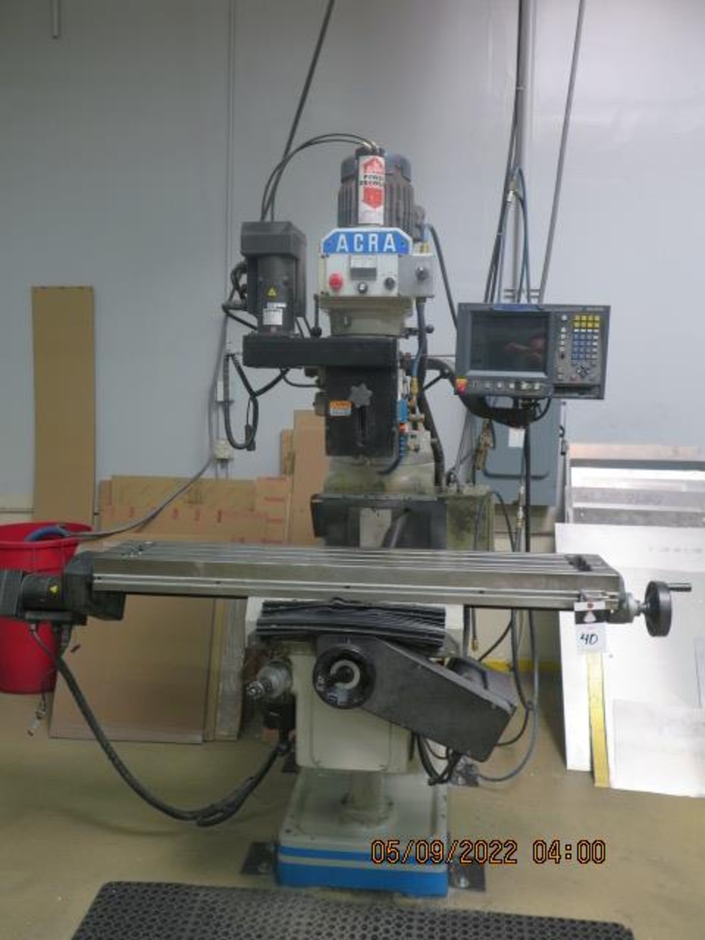 Acra AM3 VVA 3-Axis CNC Vertical Mill s/n 0602183 w/ Acu-Rite CNC, (HAS “Z” FAULT ERROR, SOLD AS IS