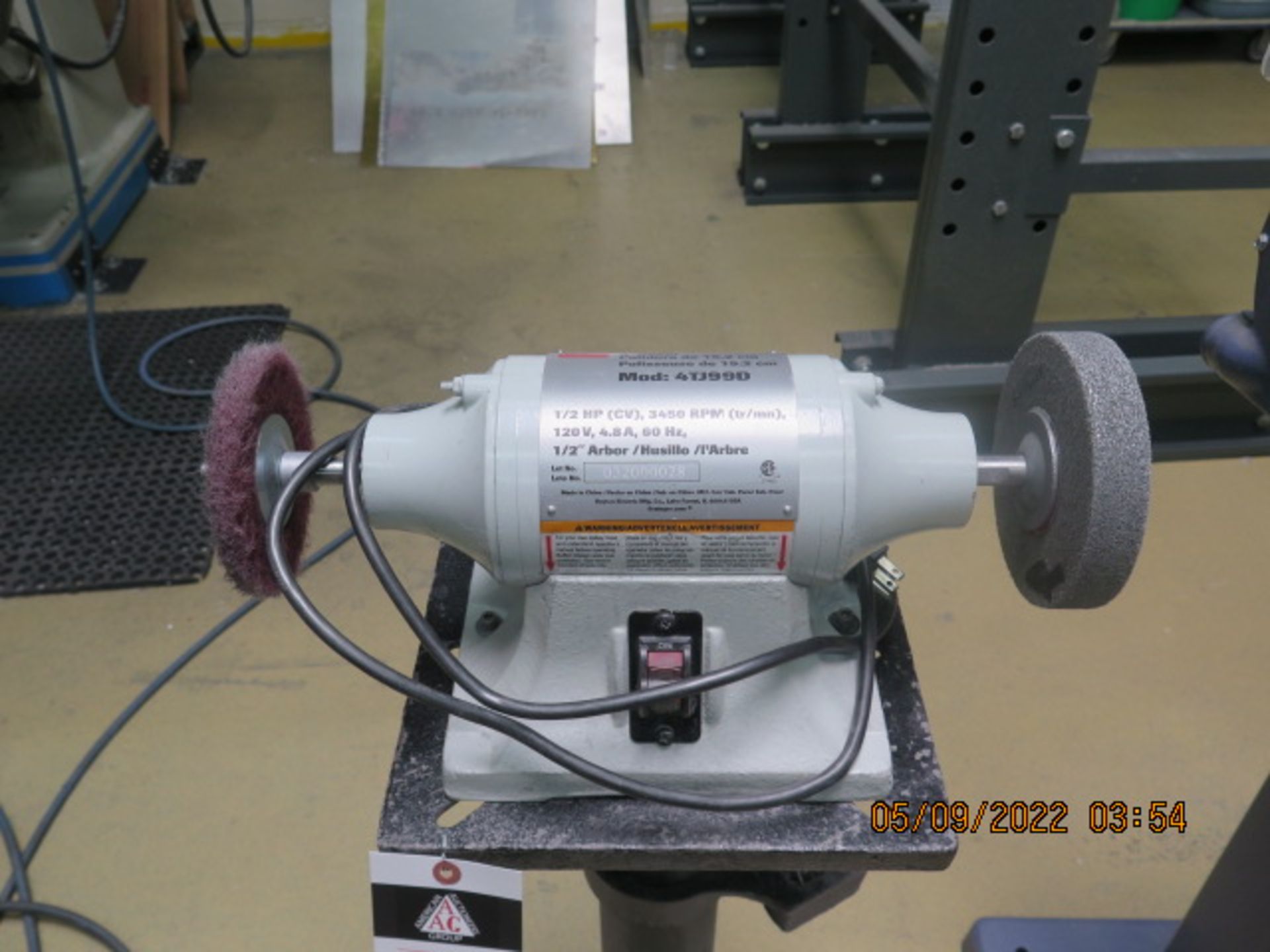 Dayton Pedestal Grinder (SOLD AS-IS - NO WARRANTY) - Image 2 of 5