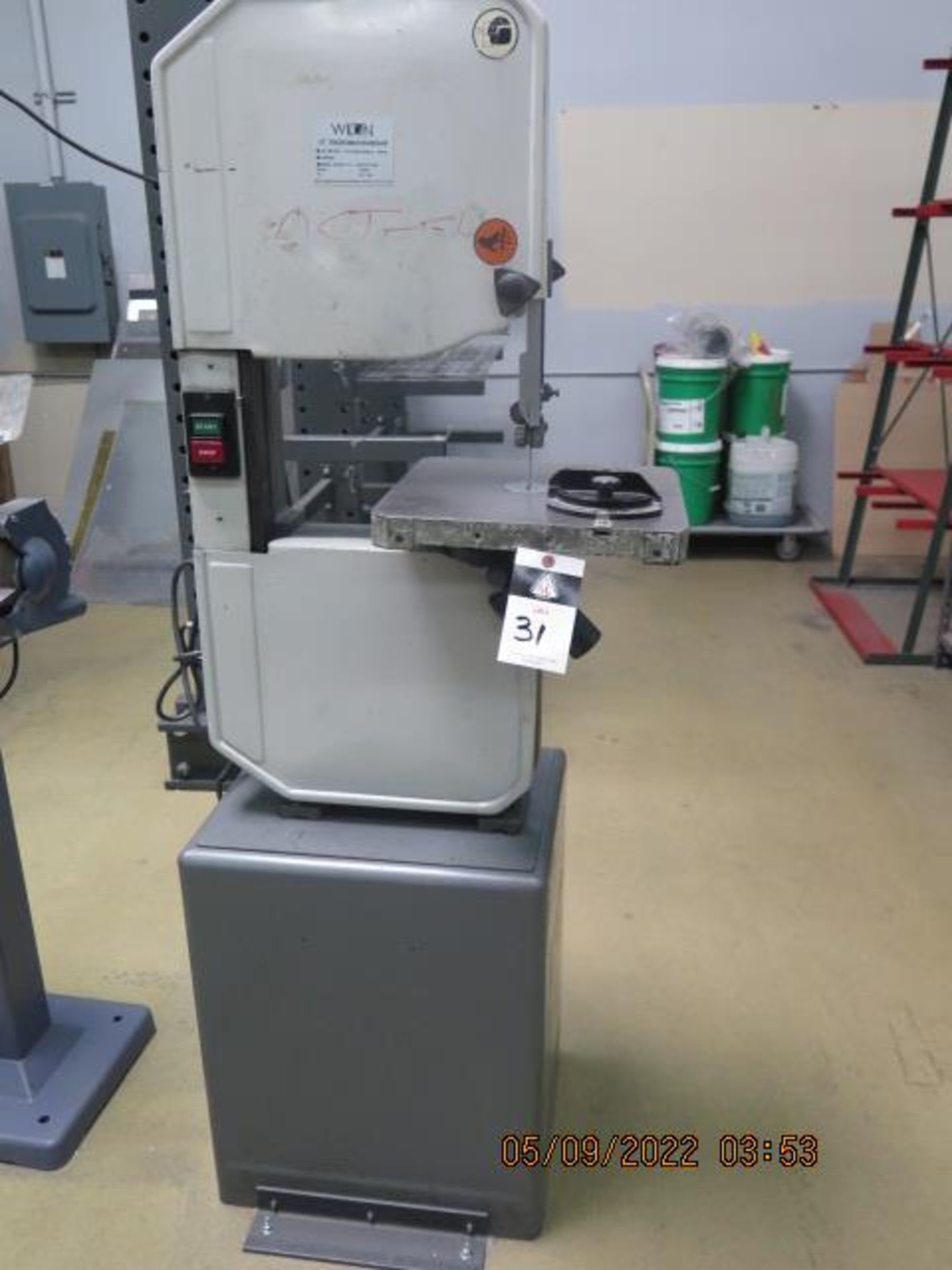 Wilton 14” “Tradesman” Vertical Band Saw w/ 14” x 14” Table (SOLD AS-IS - NO WARRANTY)