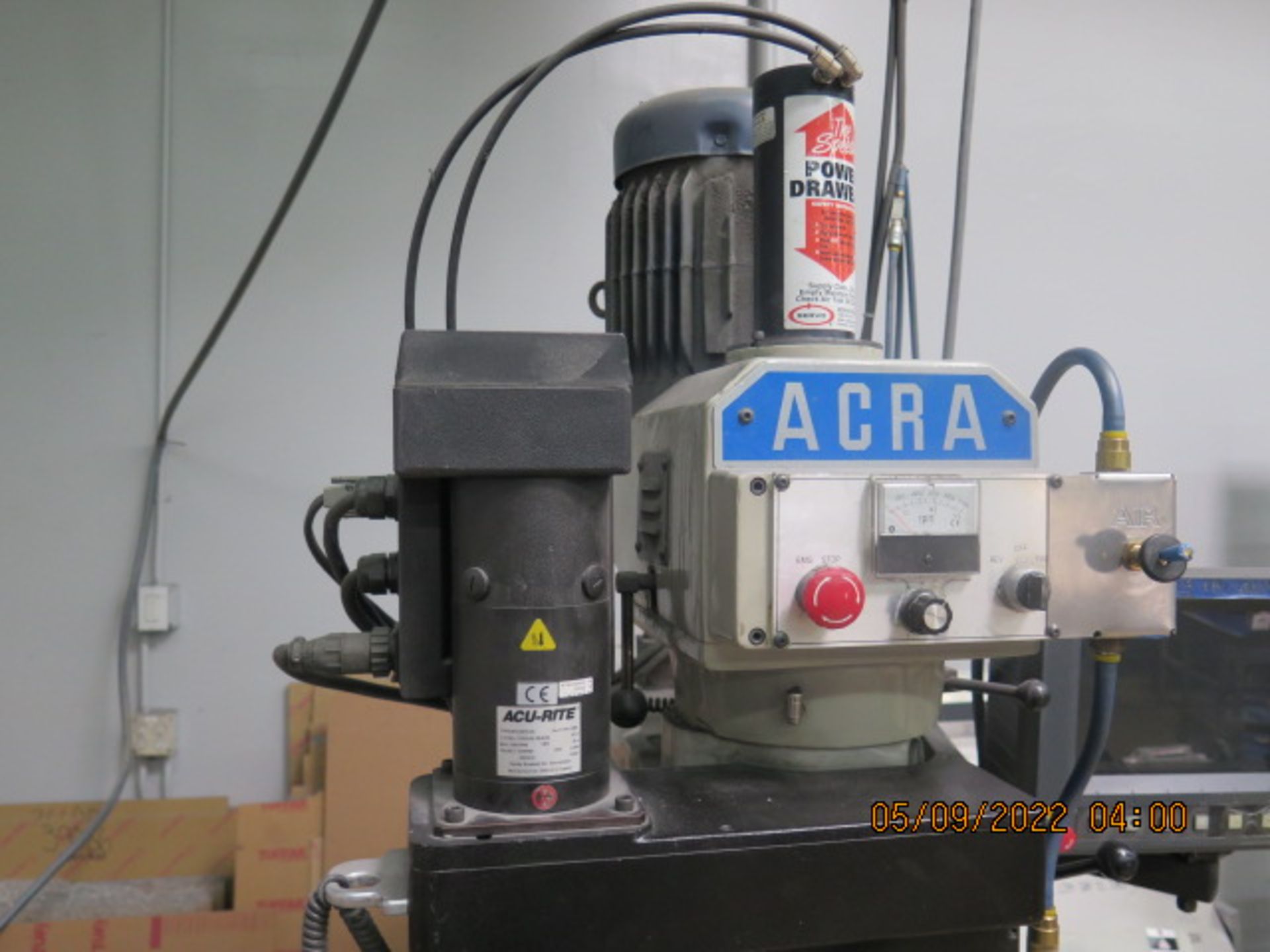 Acra AM3 VVA 3-Axis CNC Vertical Mill s/n 0602183 w/ Acu-Rite CNC, (HAS “Z” FAULT ERROR, SOLD AS IS - Image 6 of 12