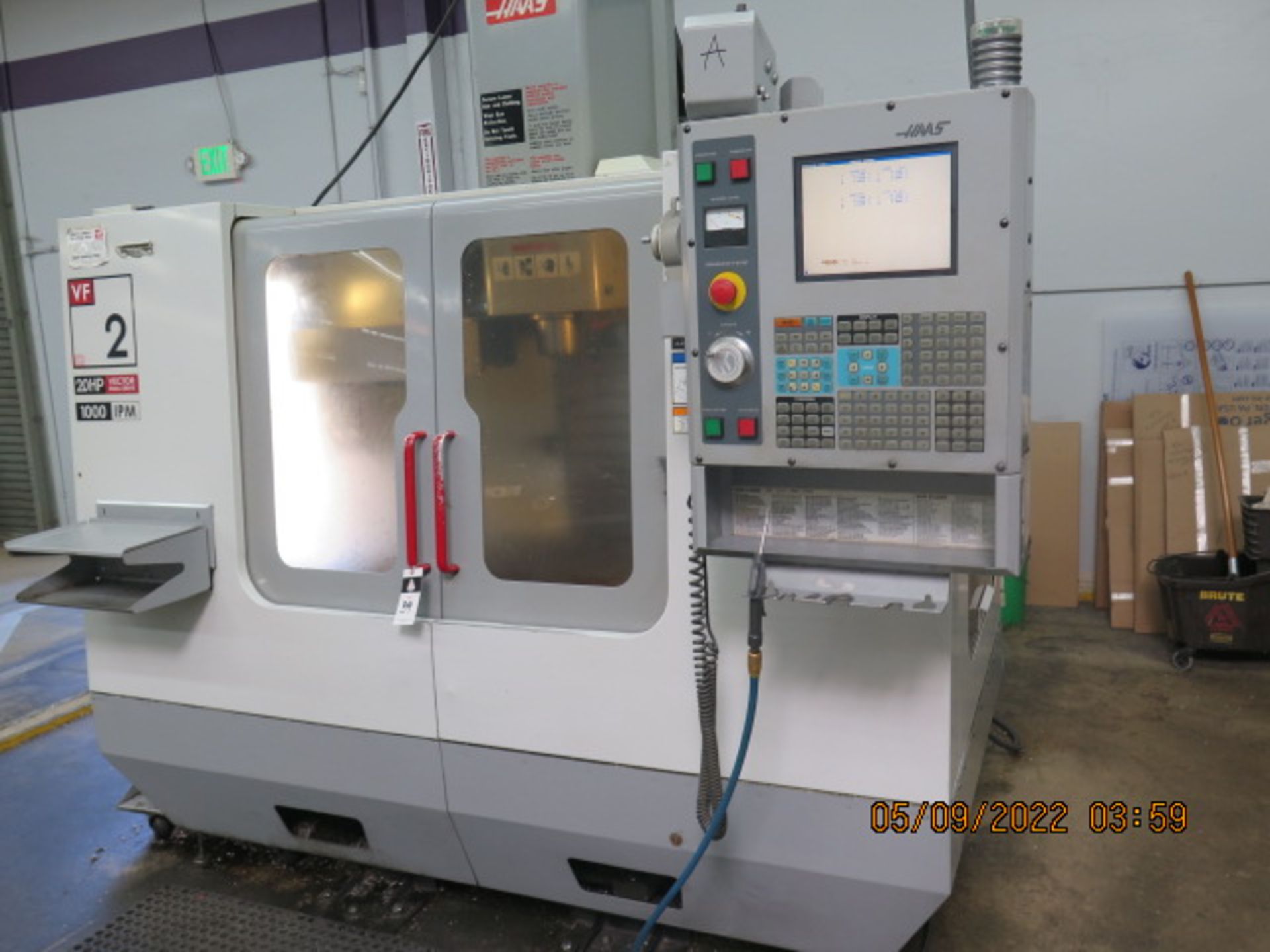 2004 Haas VF-2D CNC VMC s/n 36381 w/ Haas Controls, Hand Wheel, 20-Station ATC, SOLD AS IS - Image 2 of 14