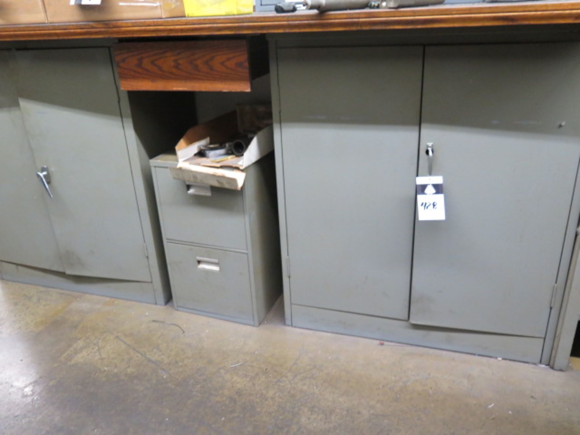 Storage Cabinets (2) w/ Misc (SOLD AS-IS - NO WARRANTY)