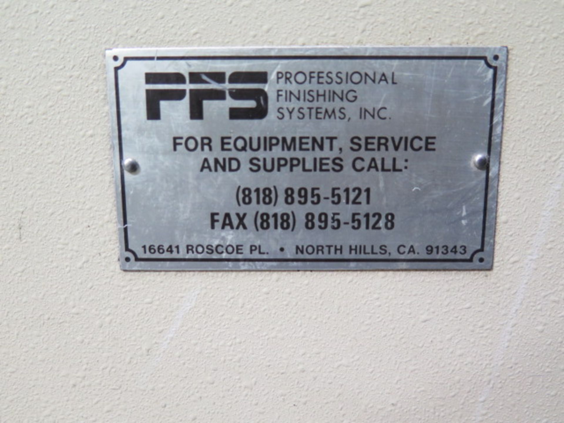 PFS Professional Finishing Systems mdl. 300WT Media Tumbler s/n 2091 (SOLD AS-IS - NO WARRANTY) - Image 7 of 7