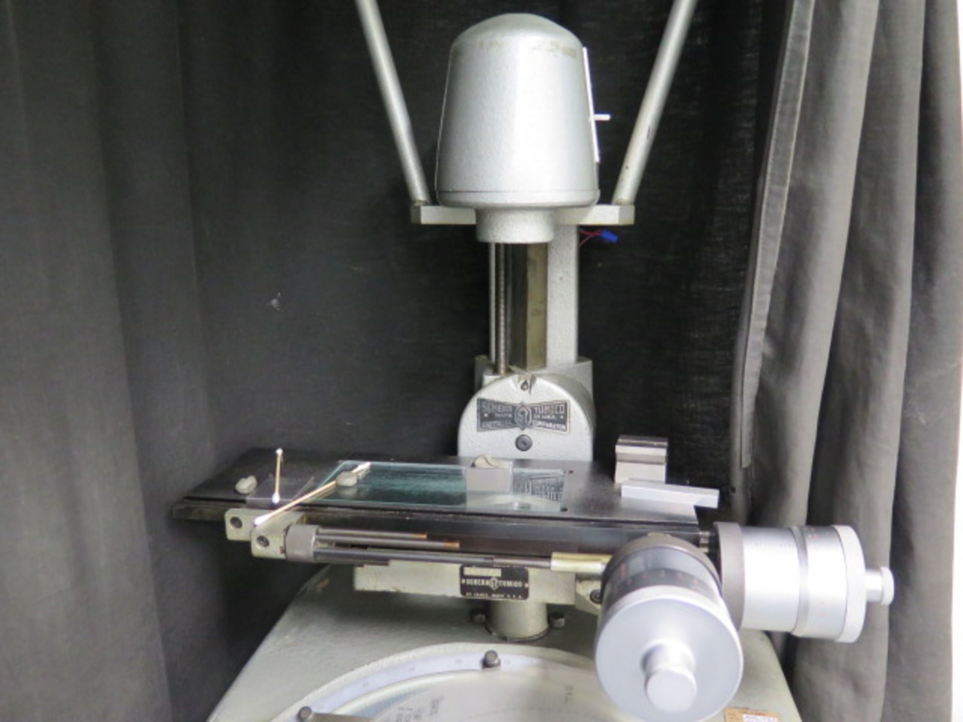 Scherr Tumico 14" Floor Model Optical Comparator w/ Surface and Profile Illumination (SOLD AS-IS - - Image 3 of 9