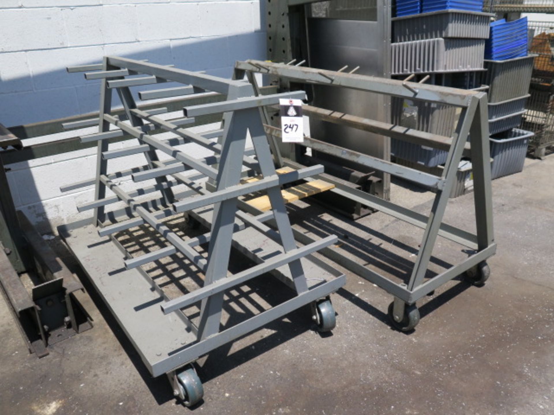 Canitlever Material Rack and (2) Rolling Material Carts (SOLD AS-IS - NO WARRANTY) - Image 6 of 6