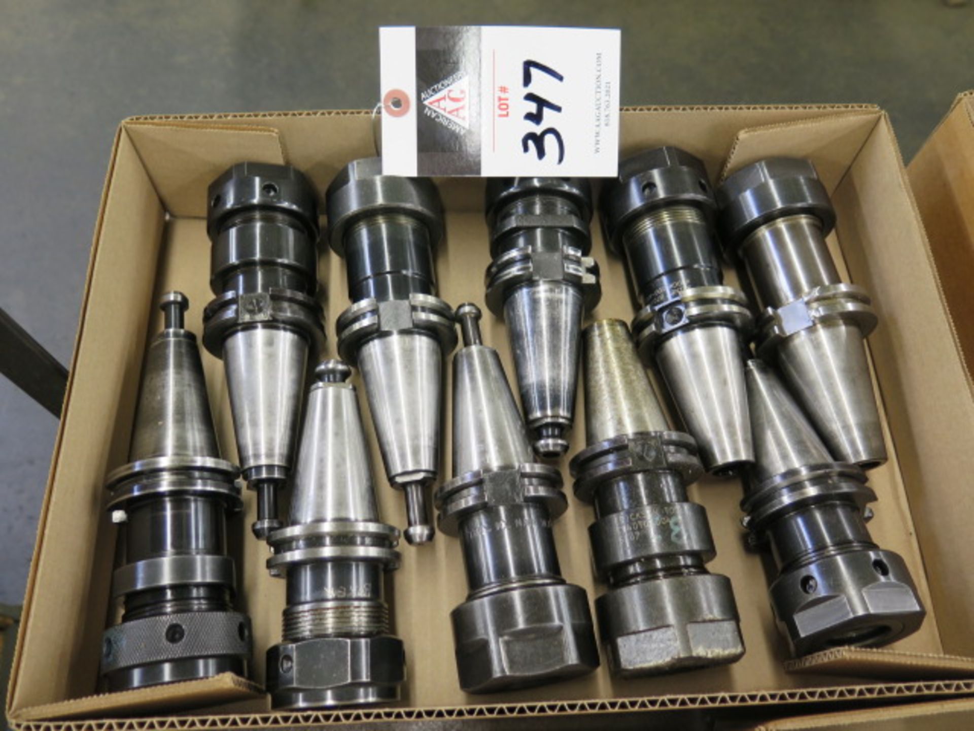 CAT-40 Taper TG100 Collet Chucks (10) (SOLD AS-IS - NO WARRANTY)