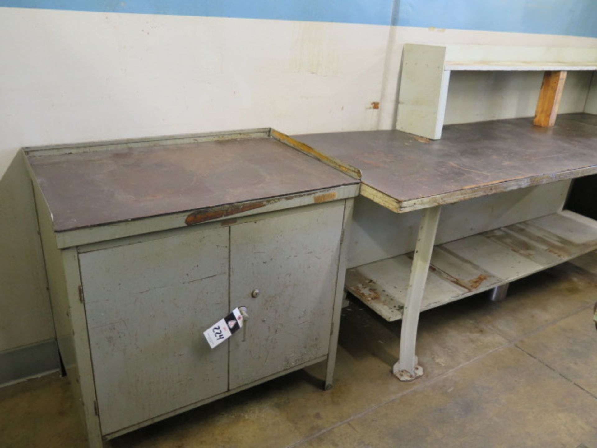 Storage Cabinet and Work Bench (SOLD AS-IS - NO WARRANTY)