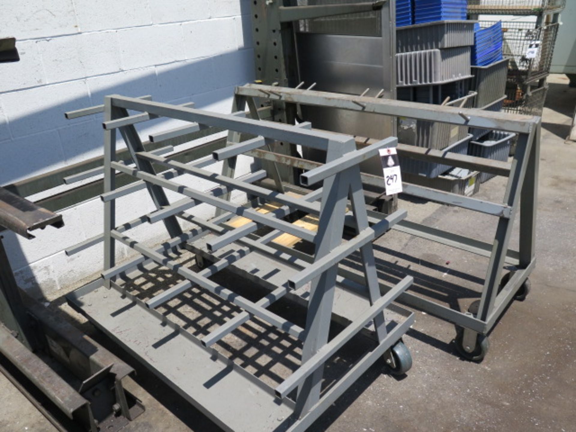 Canitlever Material Rack and (2) Rolling Material Carts (SOLD AS-IS - NO WARRANTY) - Image 5 of 6