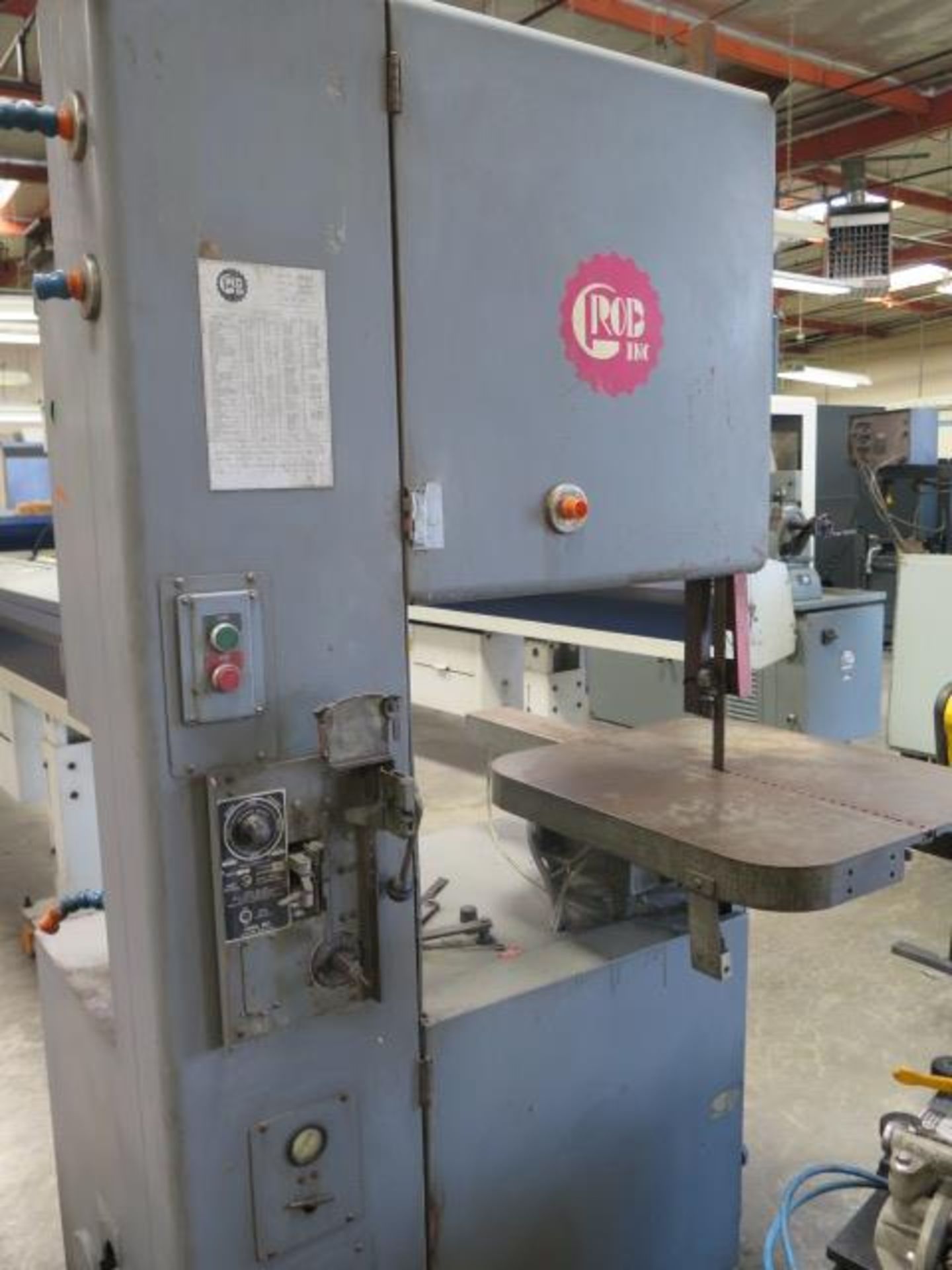 Grob 4V-24 24” Vertical Band Saw s/n 1173 w/ Blade Welder (SOLD AS-IS - NO WARRANTY) - Image 2 of 9