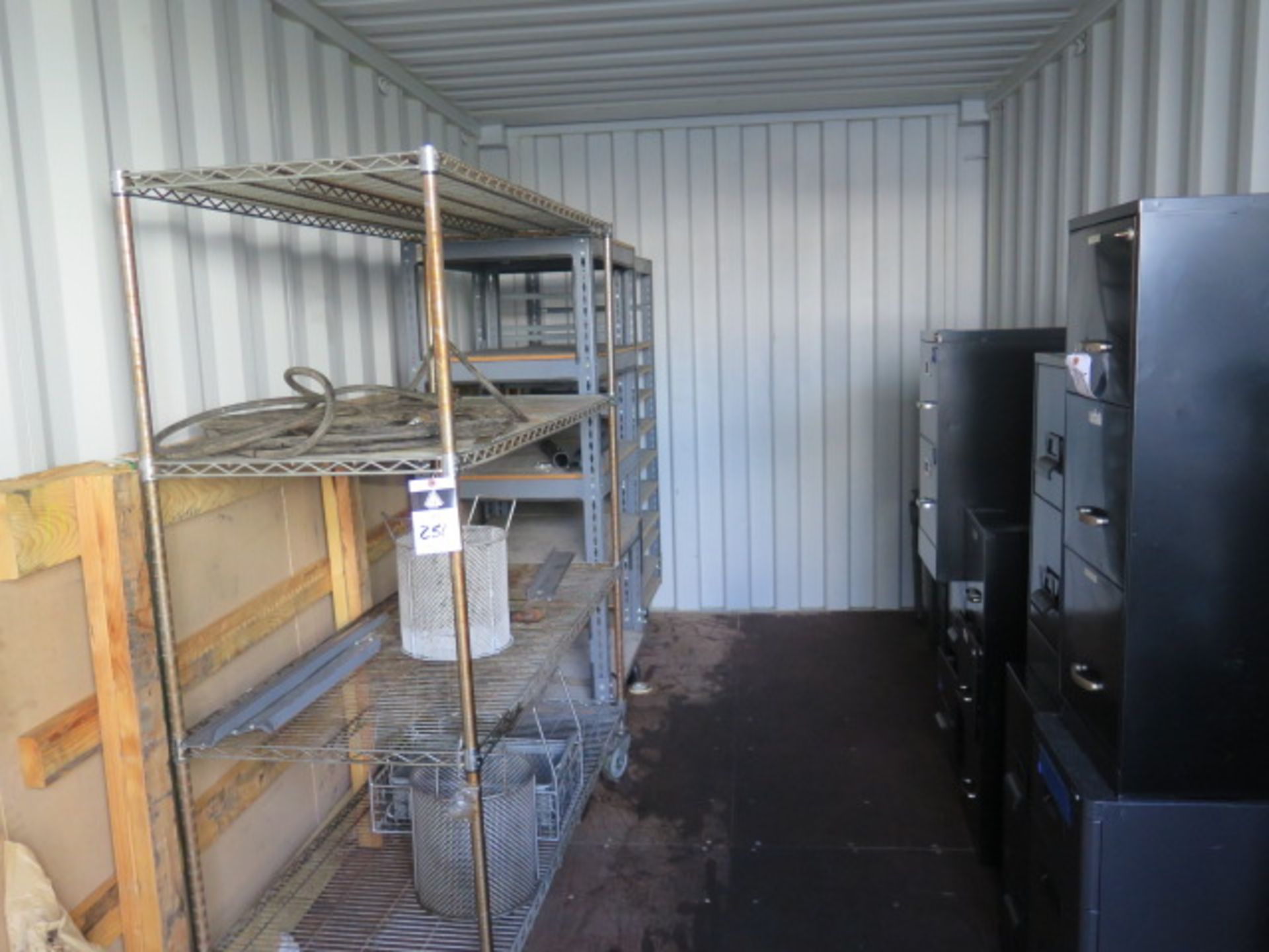 Contents of Container Shelves, File Cabinets and Carts (SOLD AS-IS - NO WARRANTY)