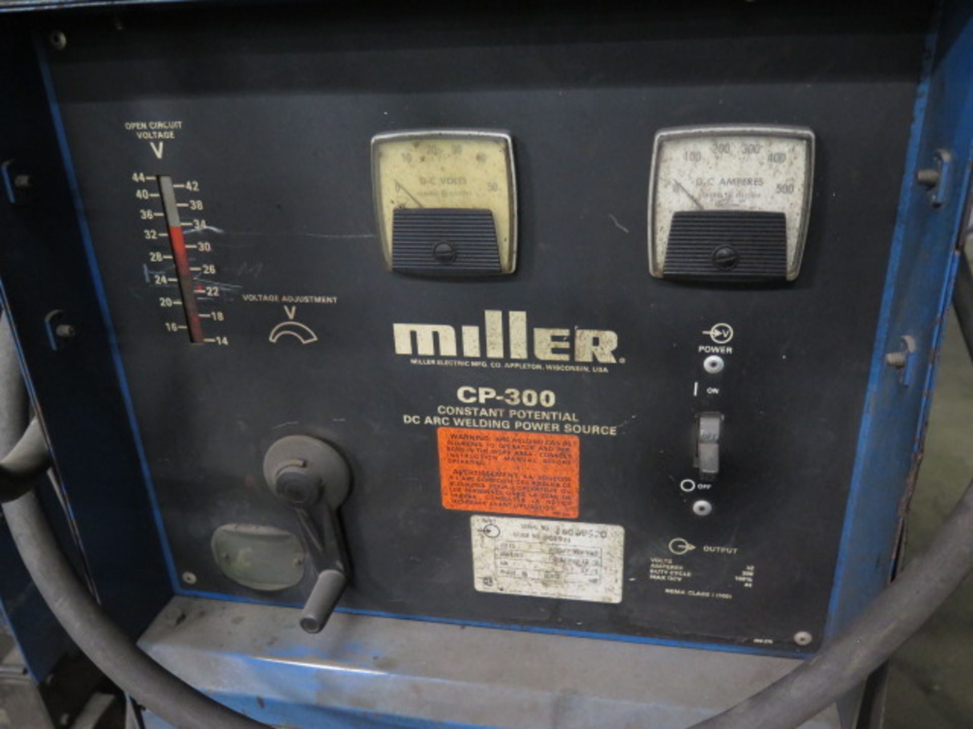 Miller CP-300 CP-DC Arc Welding Power Source s/ Miller S-52 Wire Feeder (SOLD AS-IS - NO WARRANTY) - Image 6 of 6